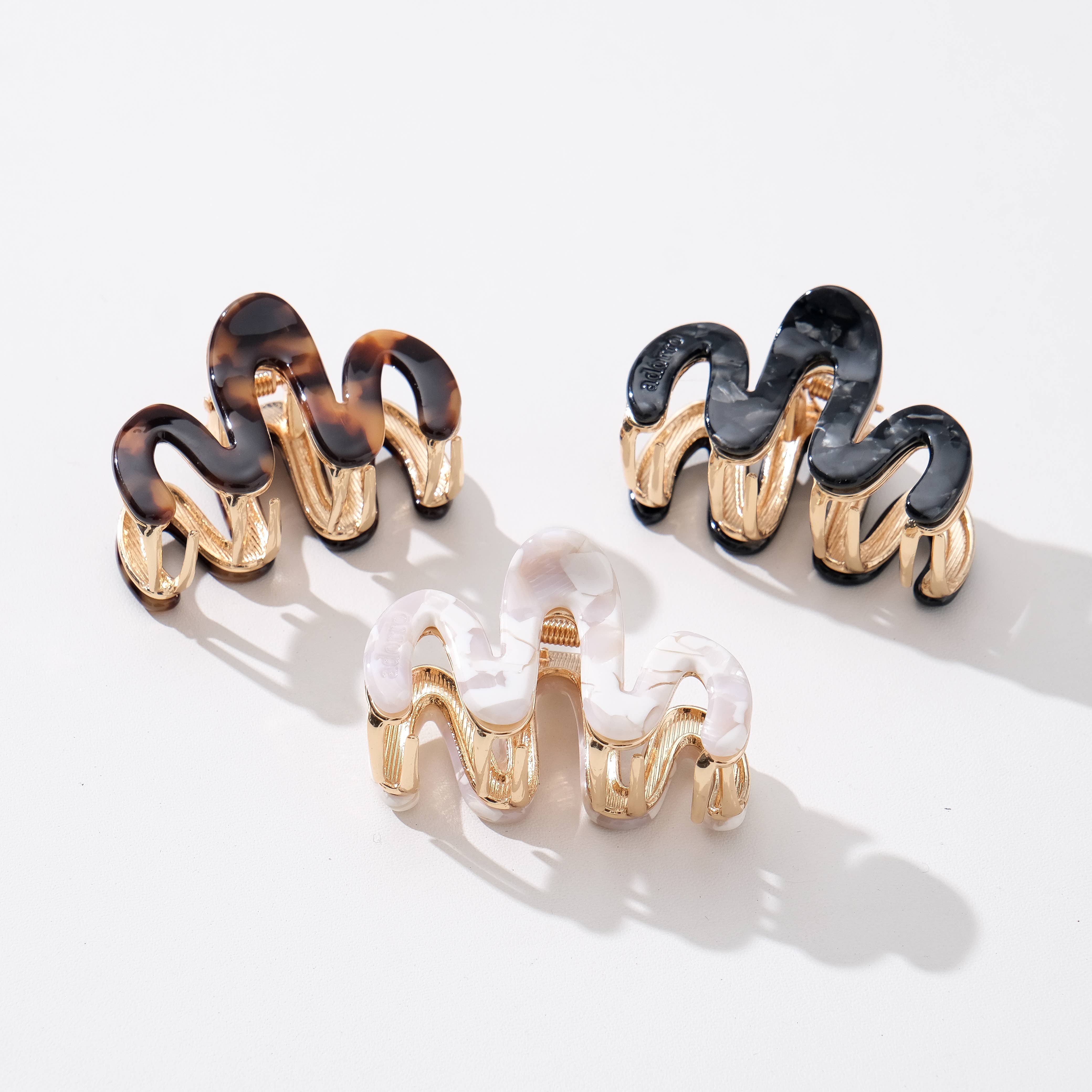 Willow Mini Squiggle Metal Claw Clip