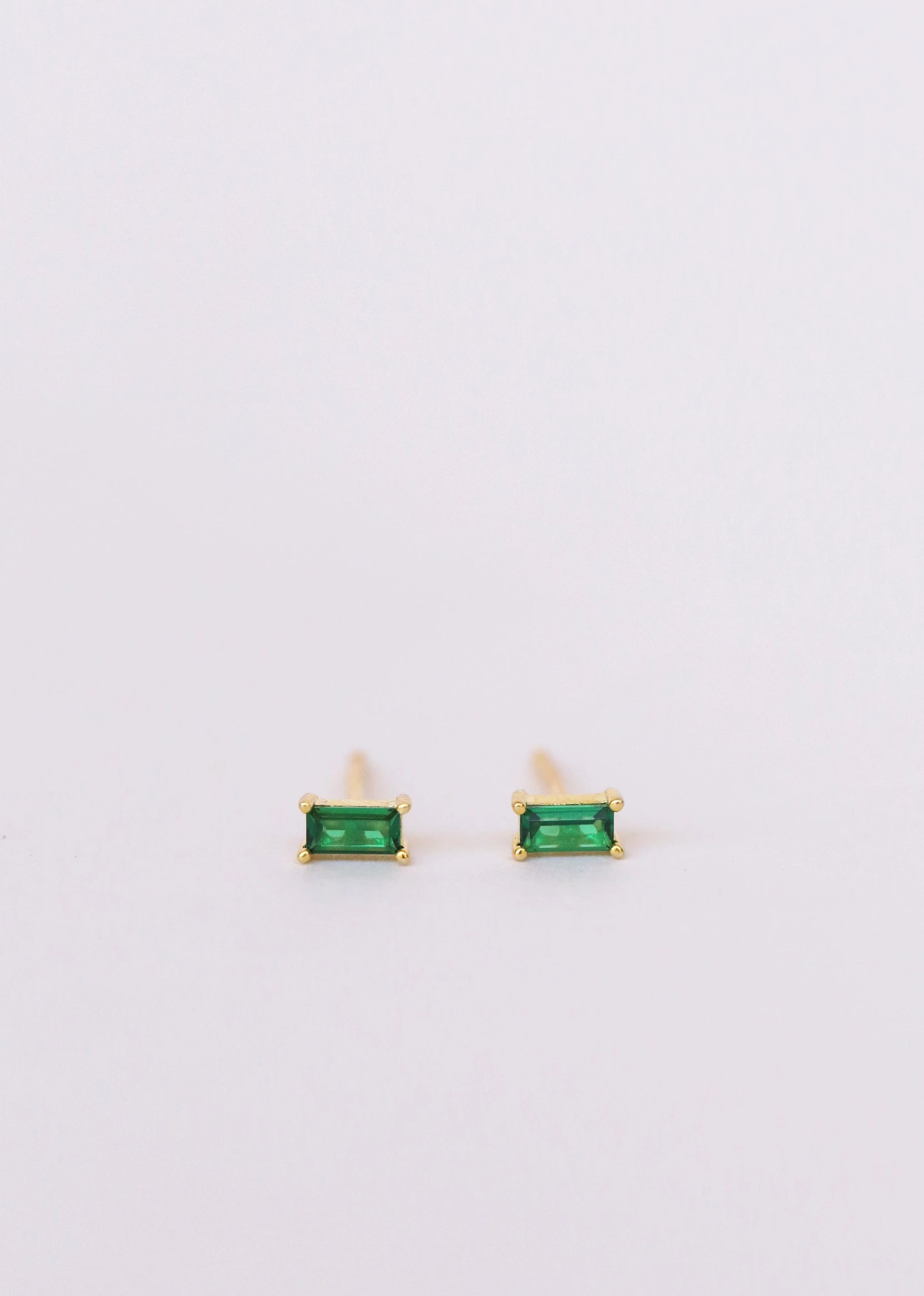 Baguette Gold Earrings