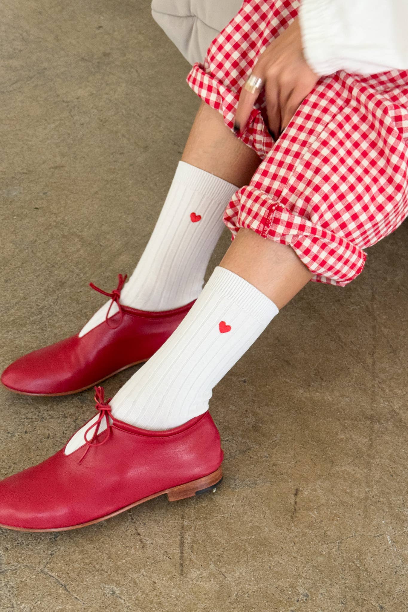 Embroidered Her Socks