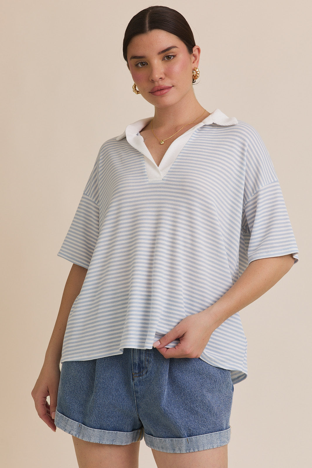 Deana Boxy Polo Shirt