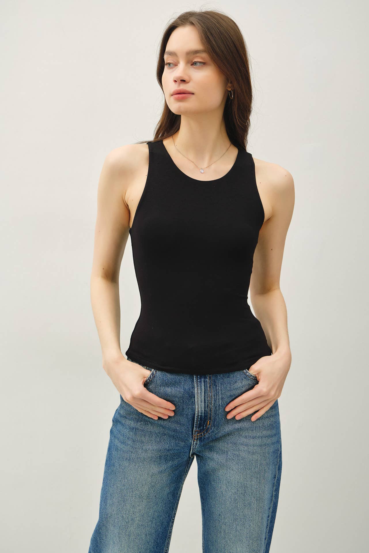 Kinsley Double Lined Round Neck Tank