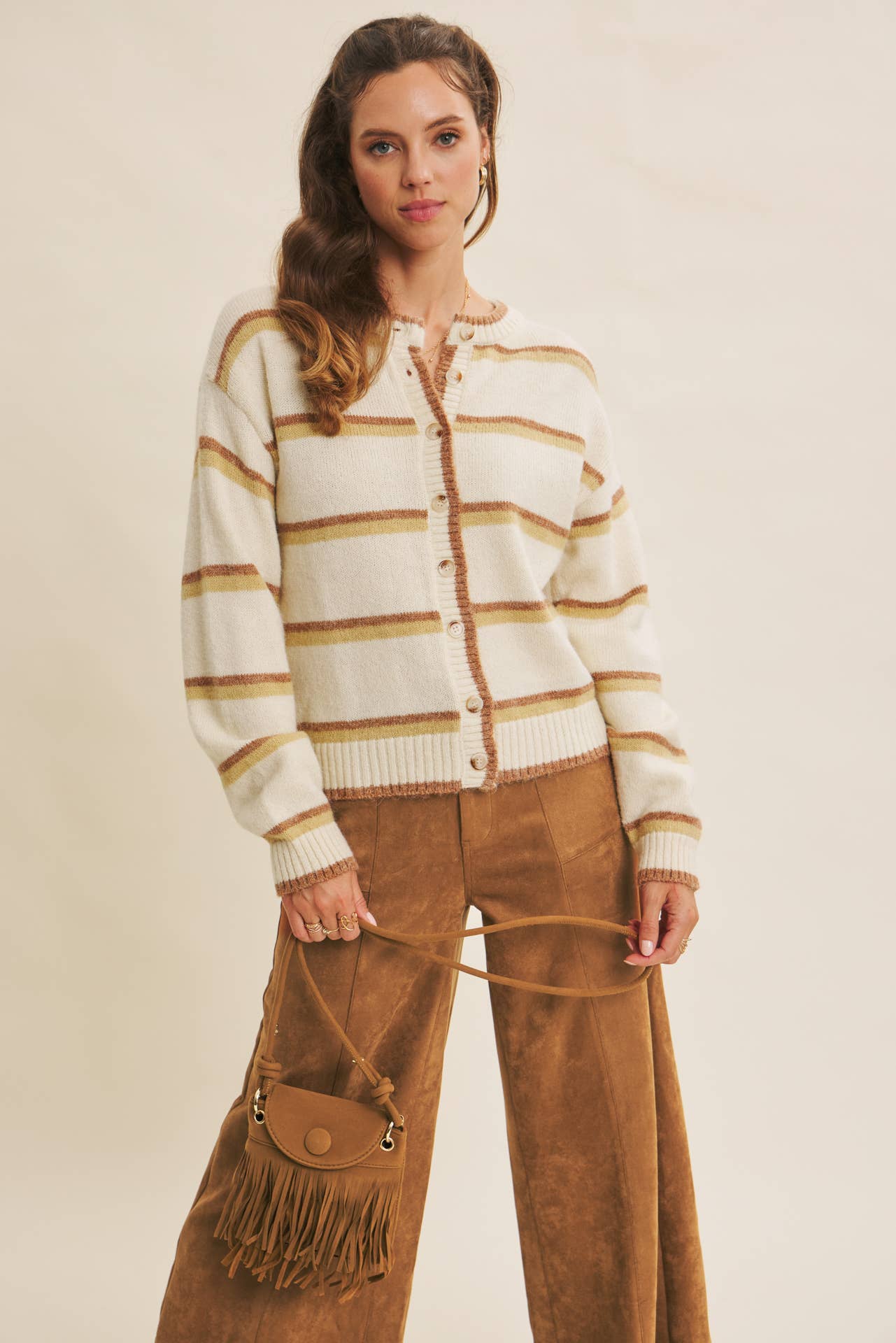 Raina Striped Cardigan