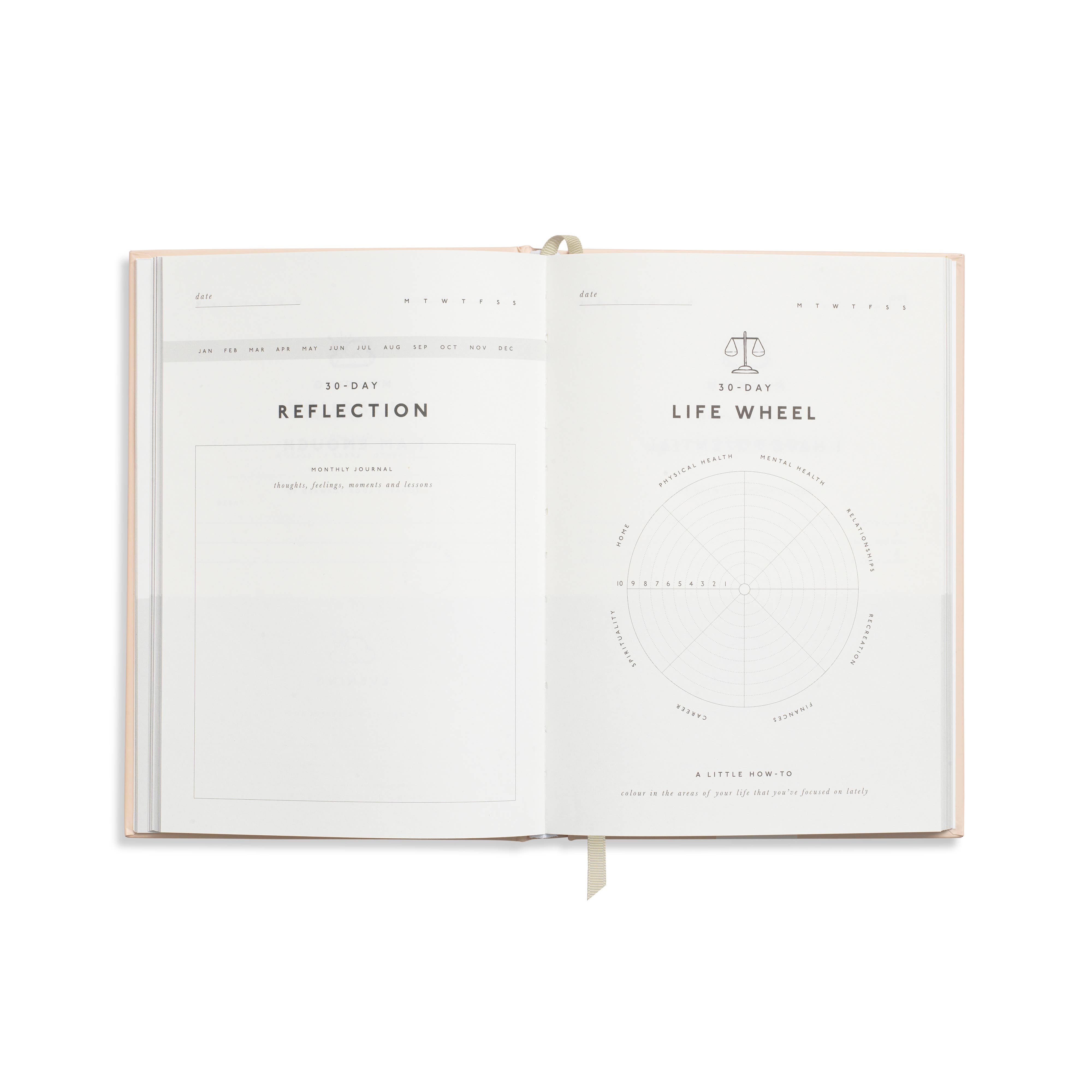 Guided Gratitude Journal, A5 Hardcover - Reflect