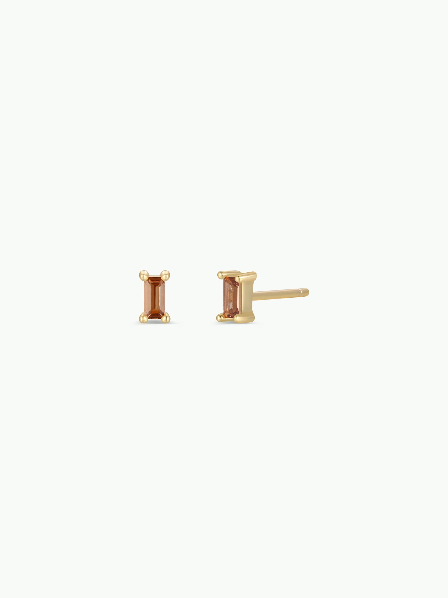 Baguette Gold Earrings