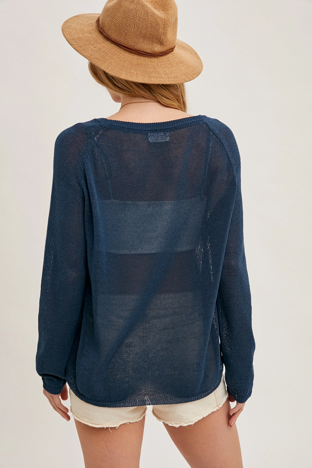 Cayla Sheer Knit Sweater
