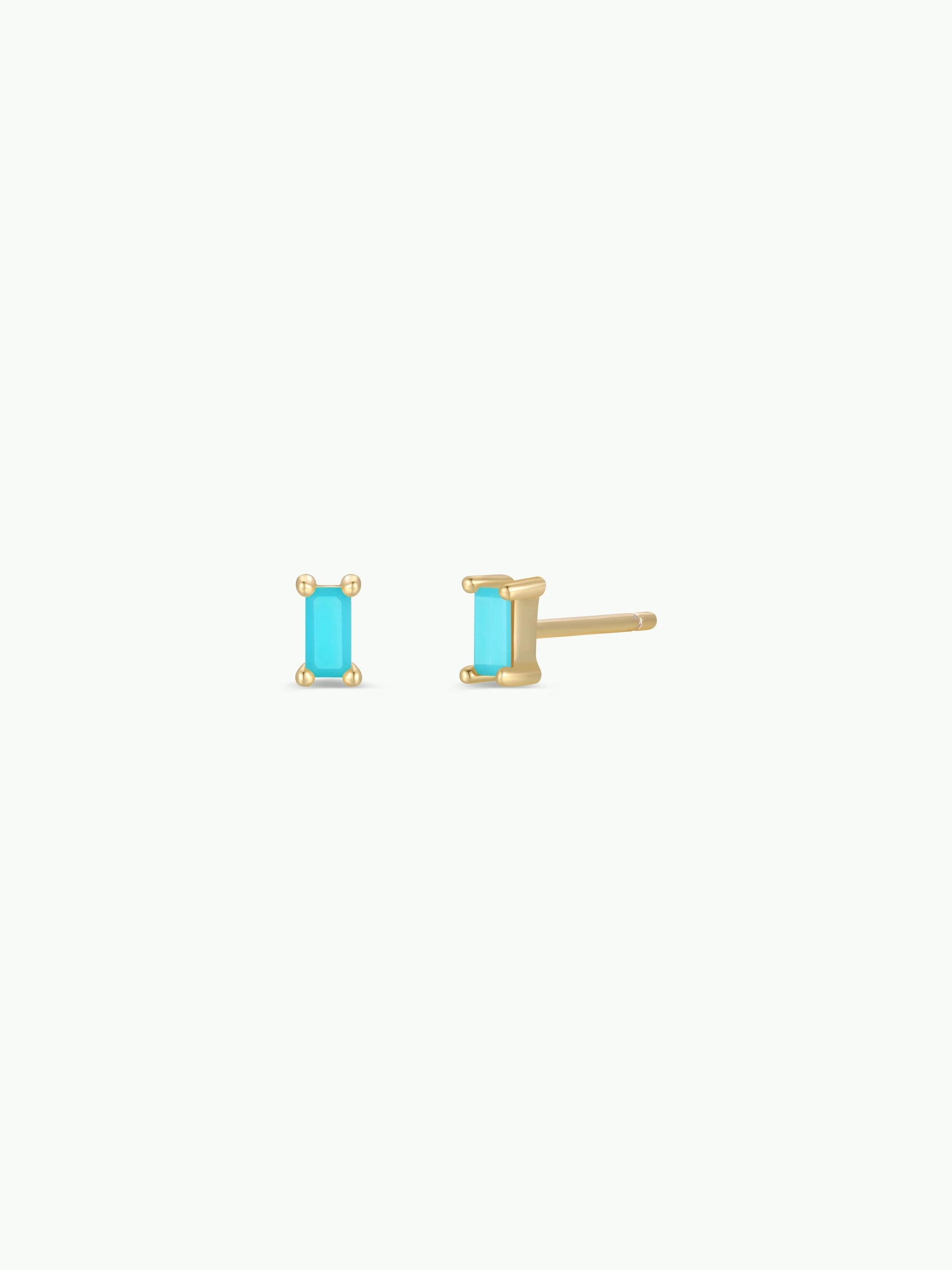 Baguette Gold Earrings