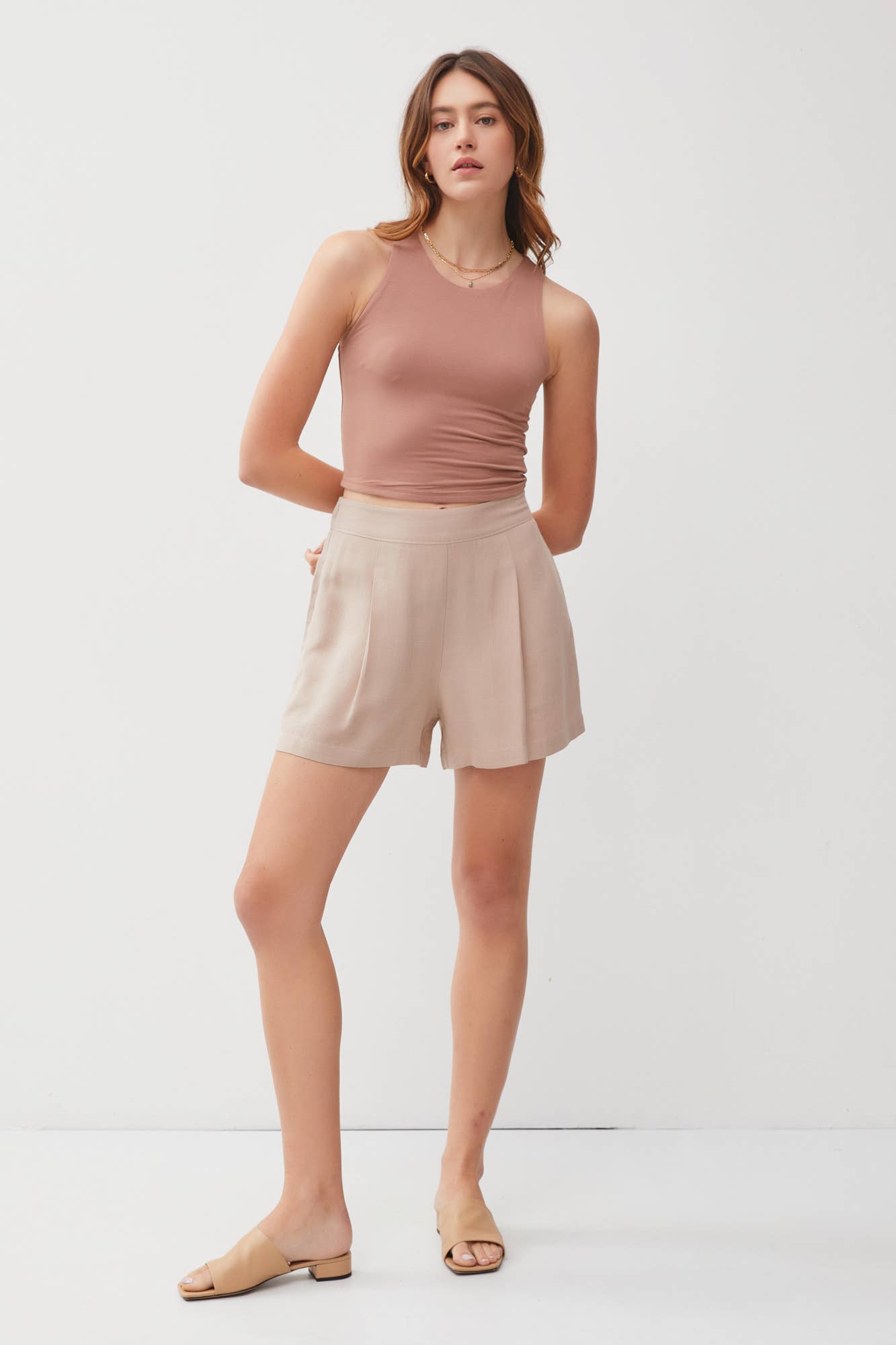 Ivy Double Lined Cropped Tank