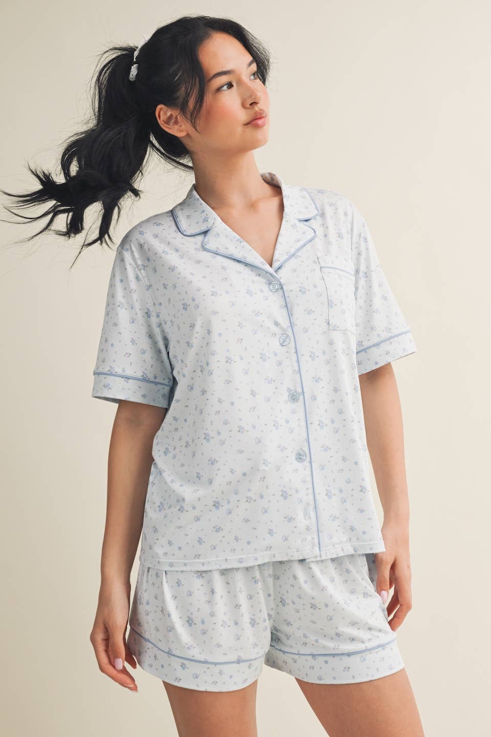Giselle Floral Pajama Shirt