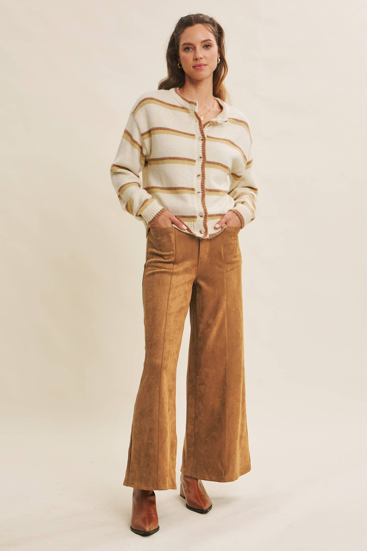 Raina Striped Cardigan