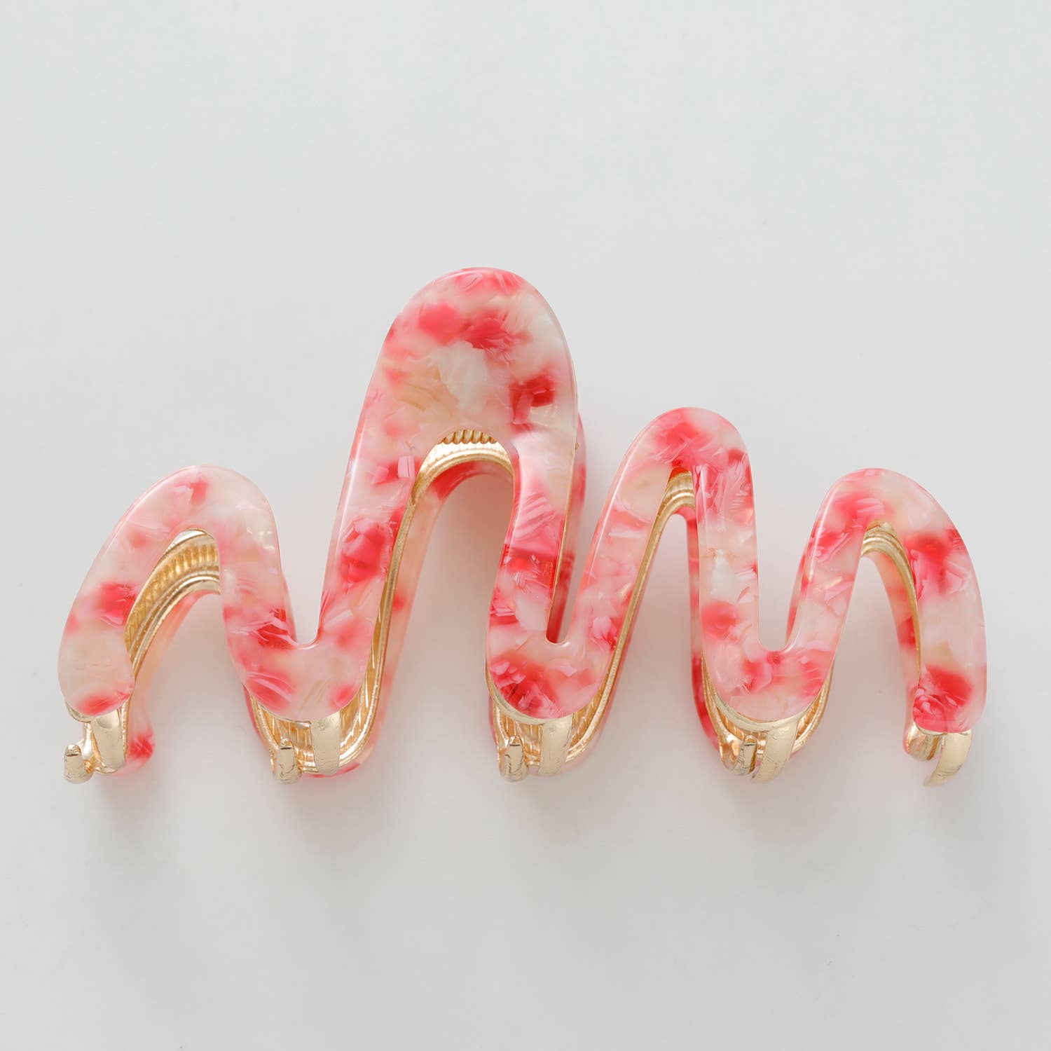 Willow Rosé Metal Large Squiggle Claw Clip
