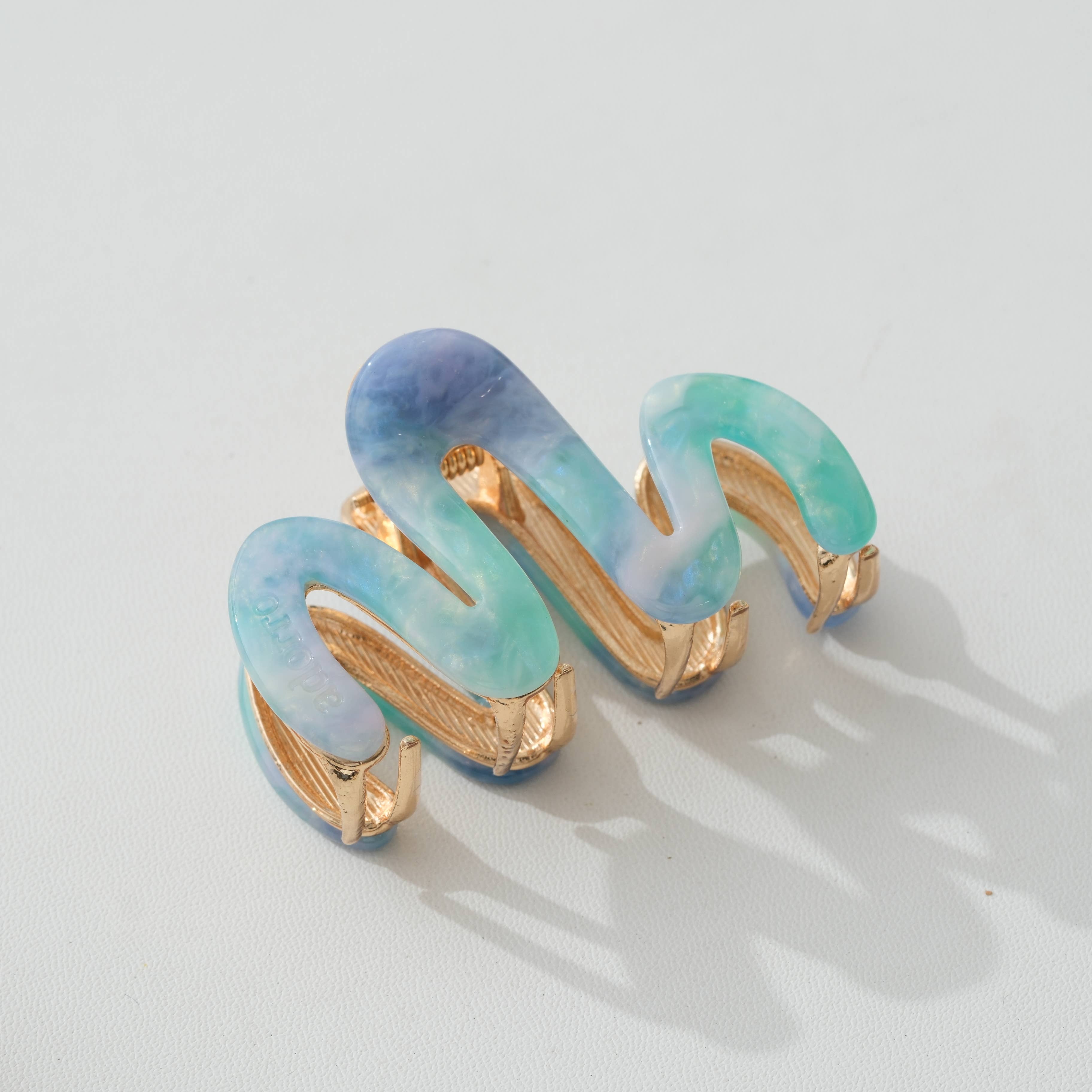 Willow Mini Island Sun Metal Squiggle Claw Clip