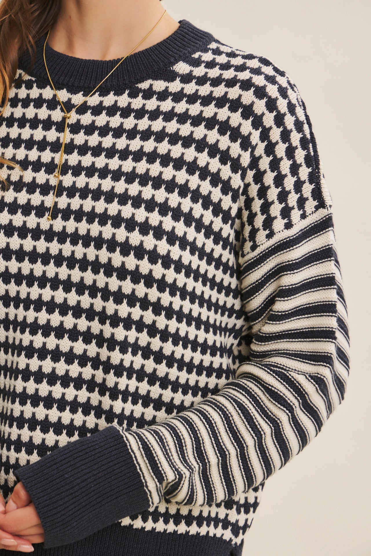 Grace Striped Crewneck Sweater