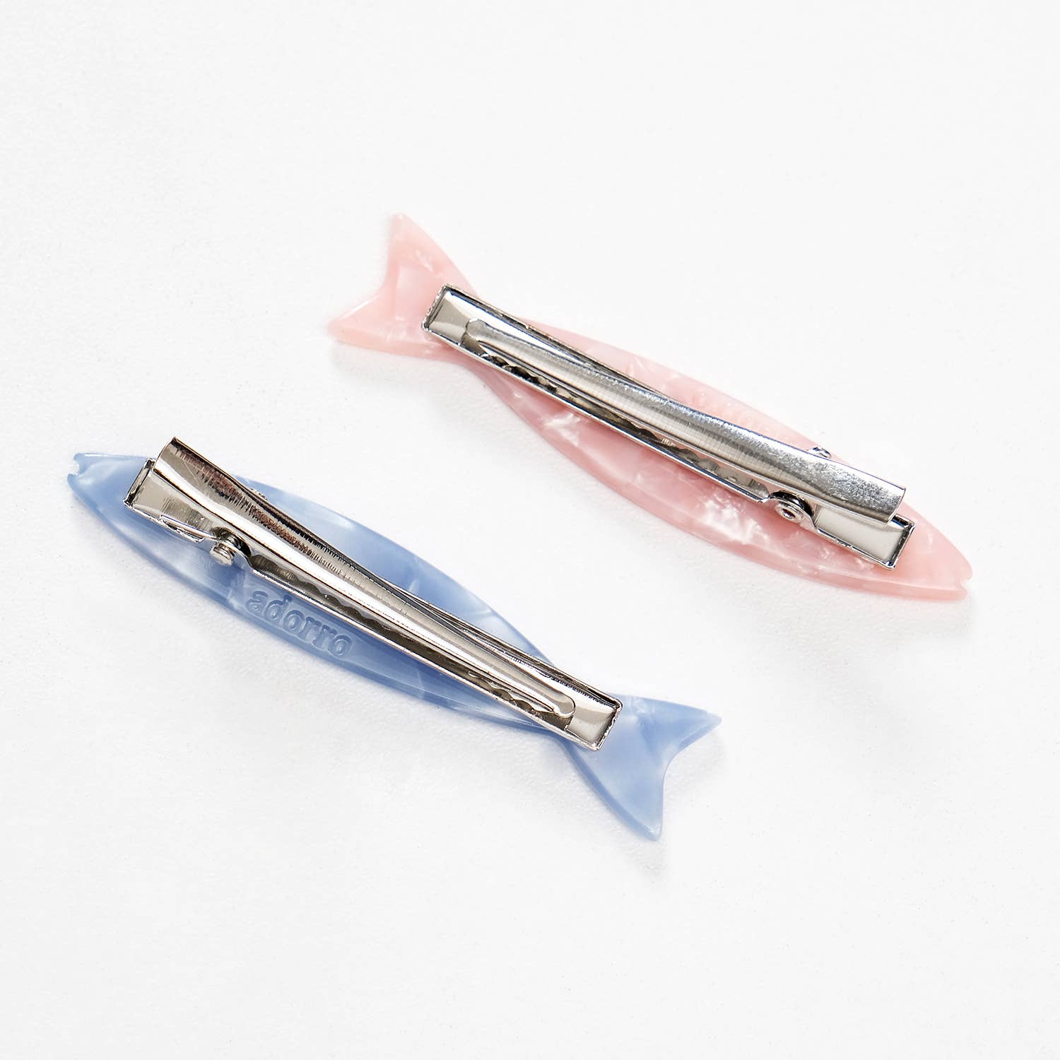 Saltwater Floral Sardine Fish Barrette Hair Clip - Small