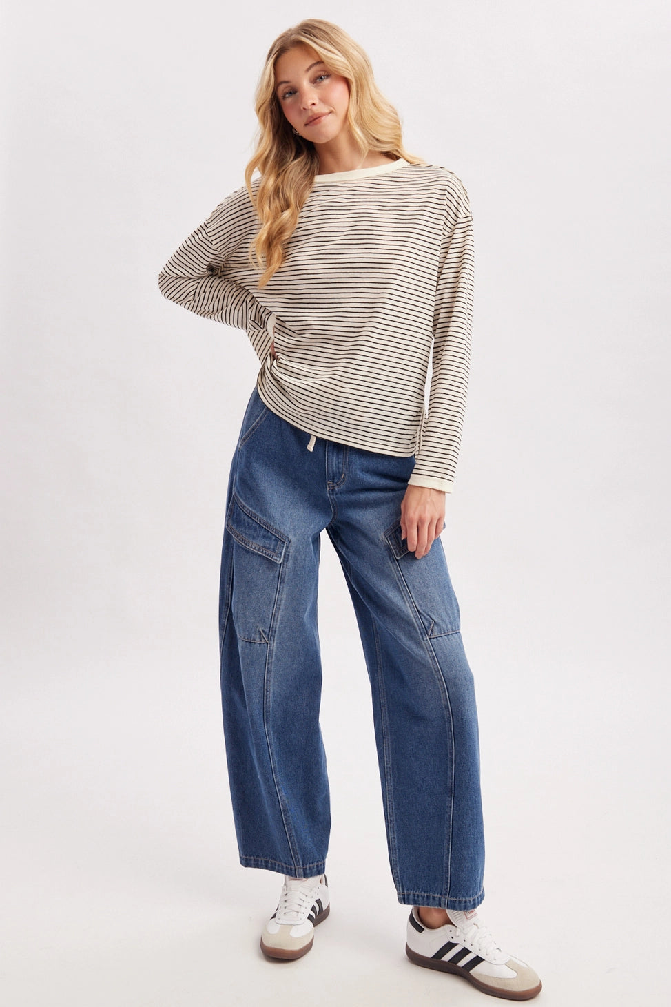Skye Striped Long Sleeve Top