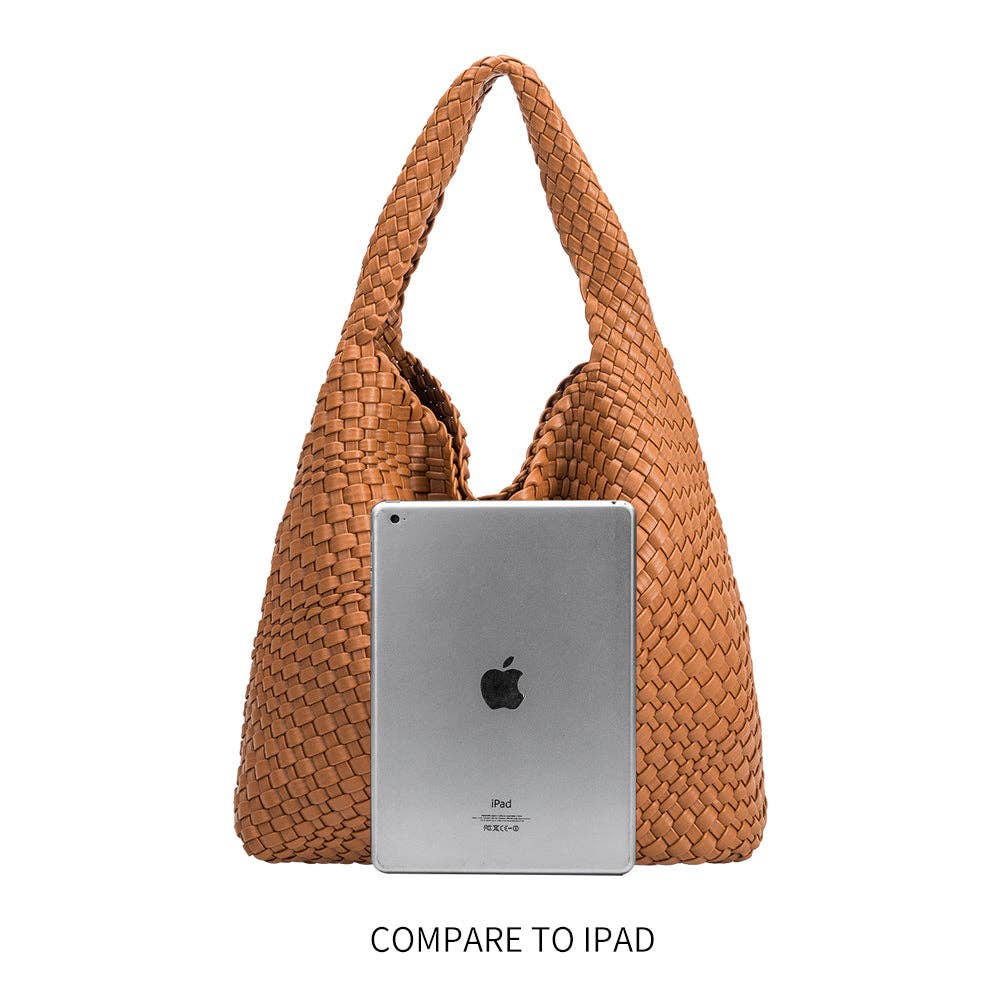 Johanna Espresso Recycled Vegan Leather Shoulder Bag