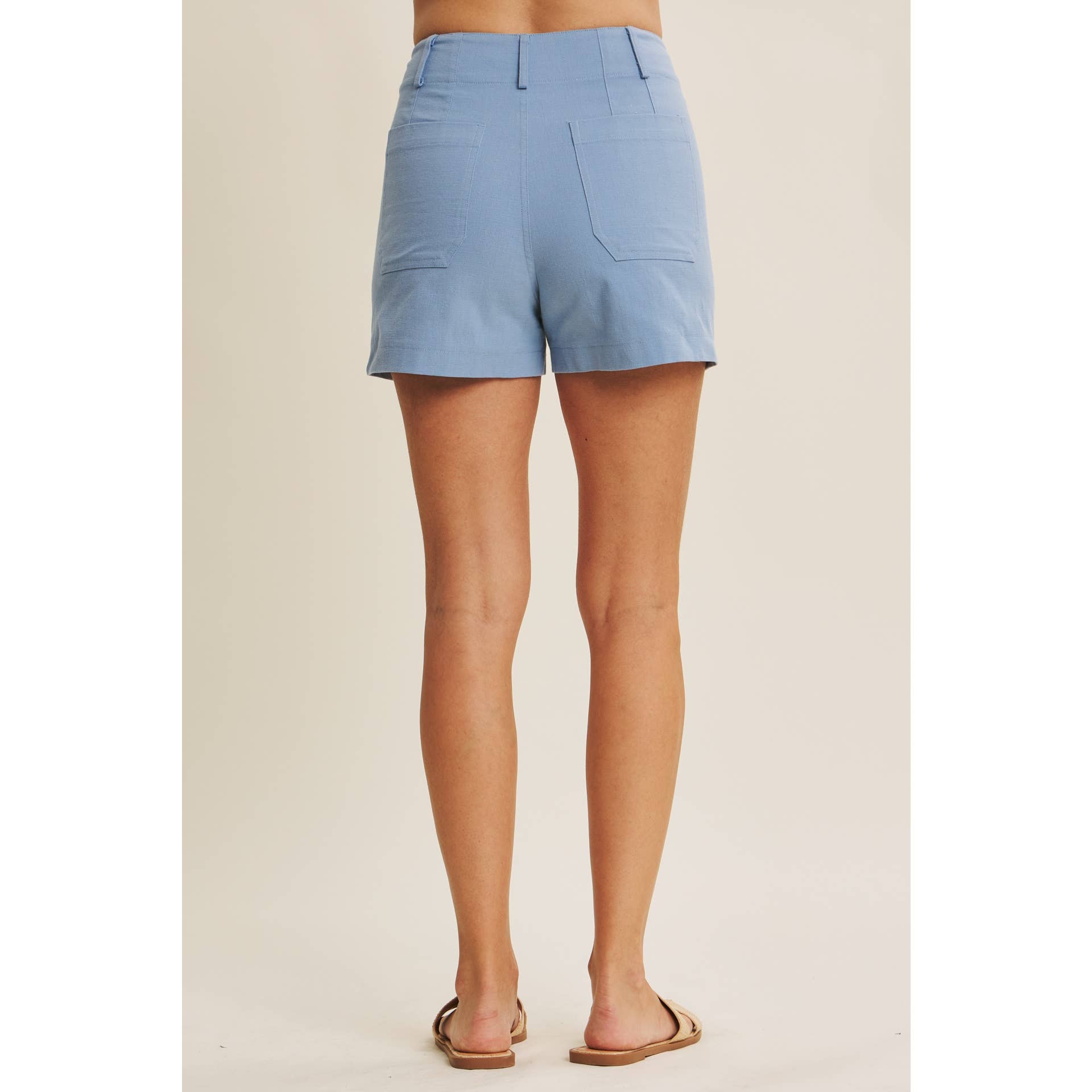 Katie Cotton Linen Shorts