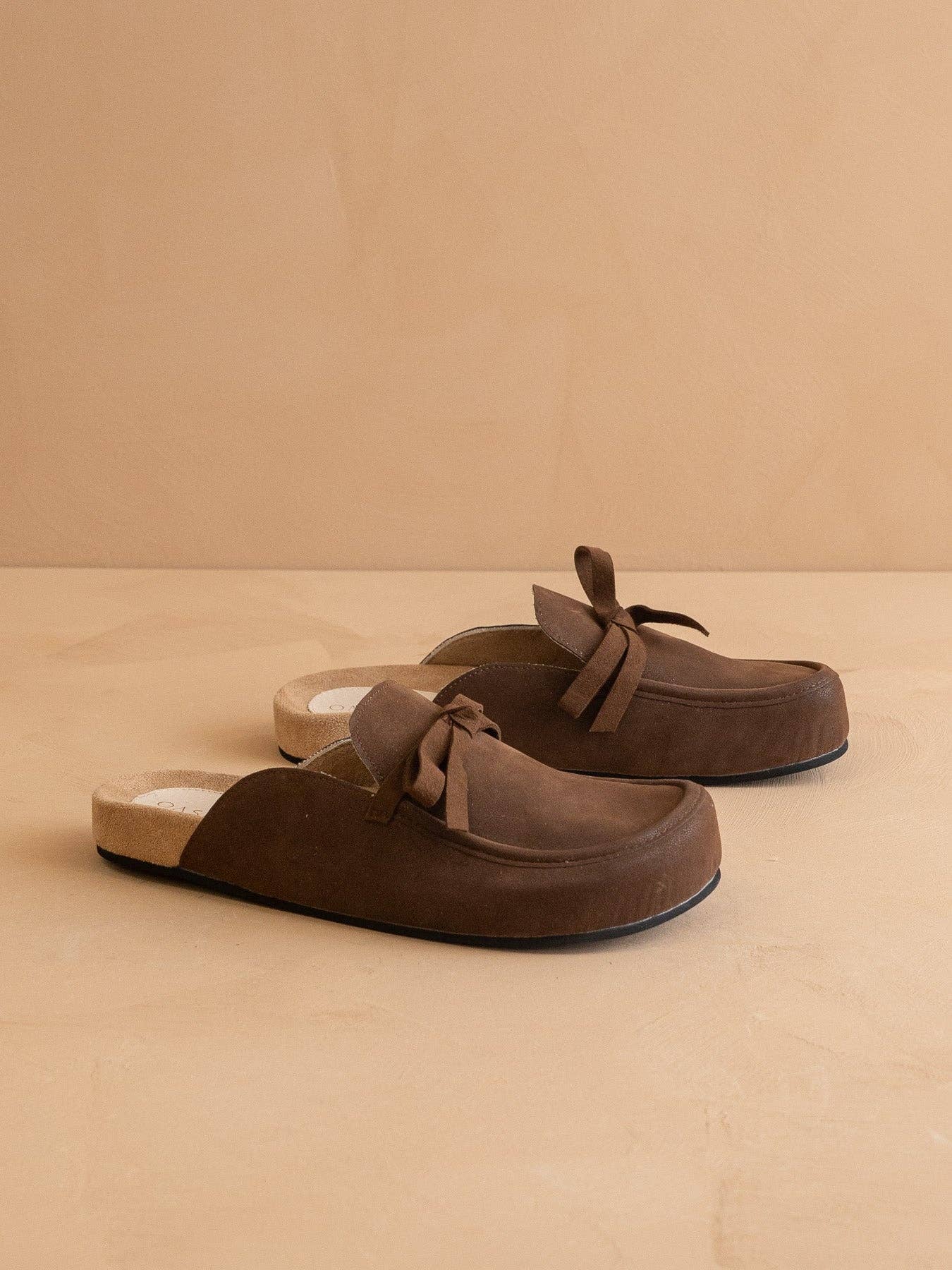 The Stevie | Coffee Tie Mule Loafer