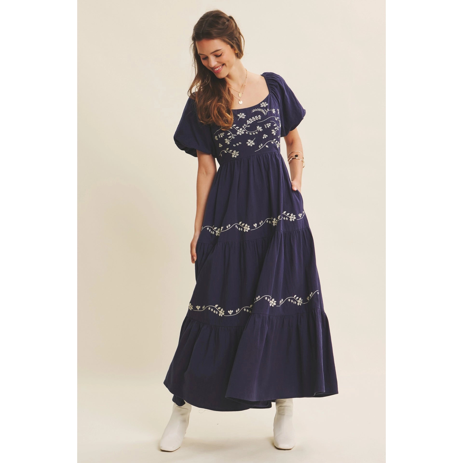 Jordan Embroidered Maxi Dress
