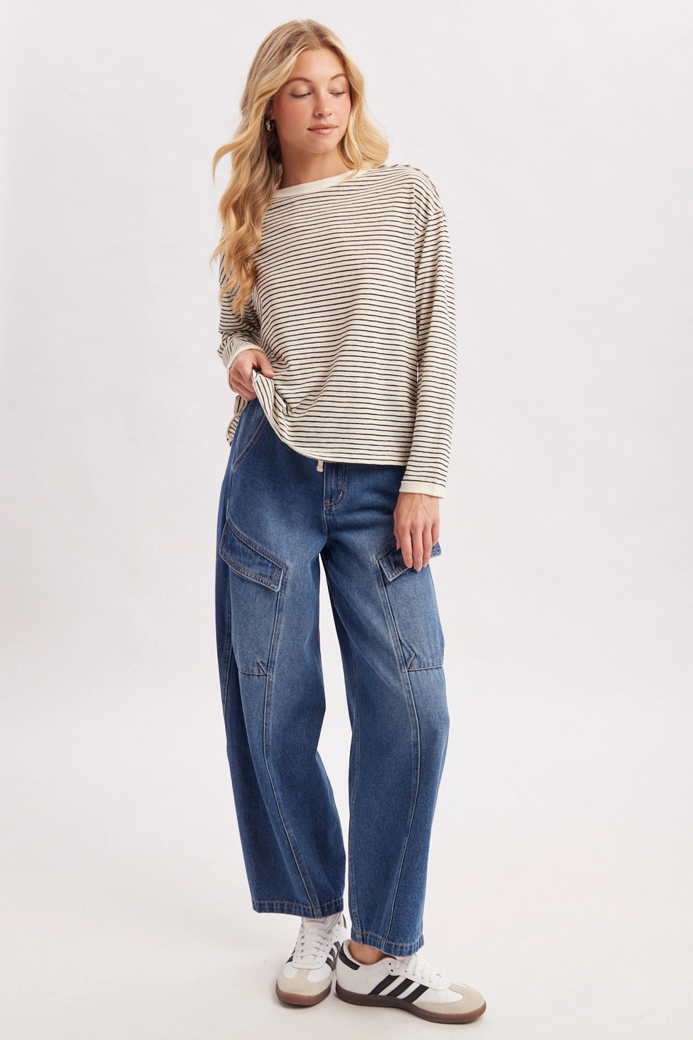 Skye Striped Long Sleeve Top