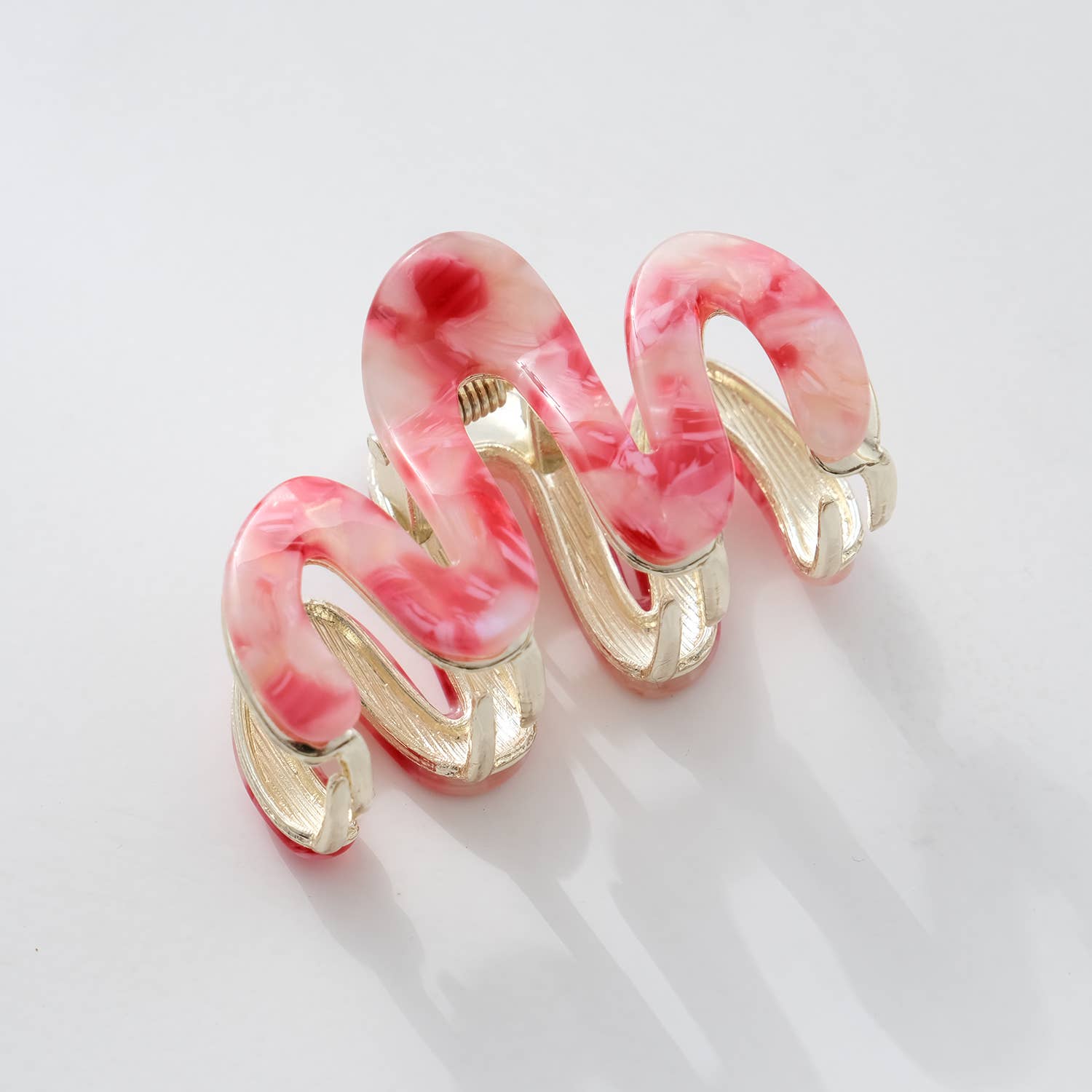 Willow Mini Rosé Metal Squiggle Mini Claw Clip