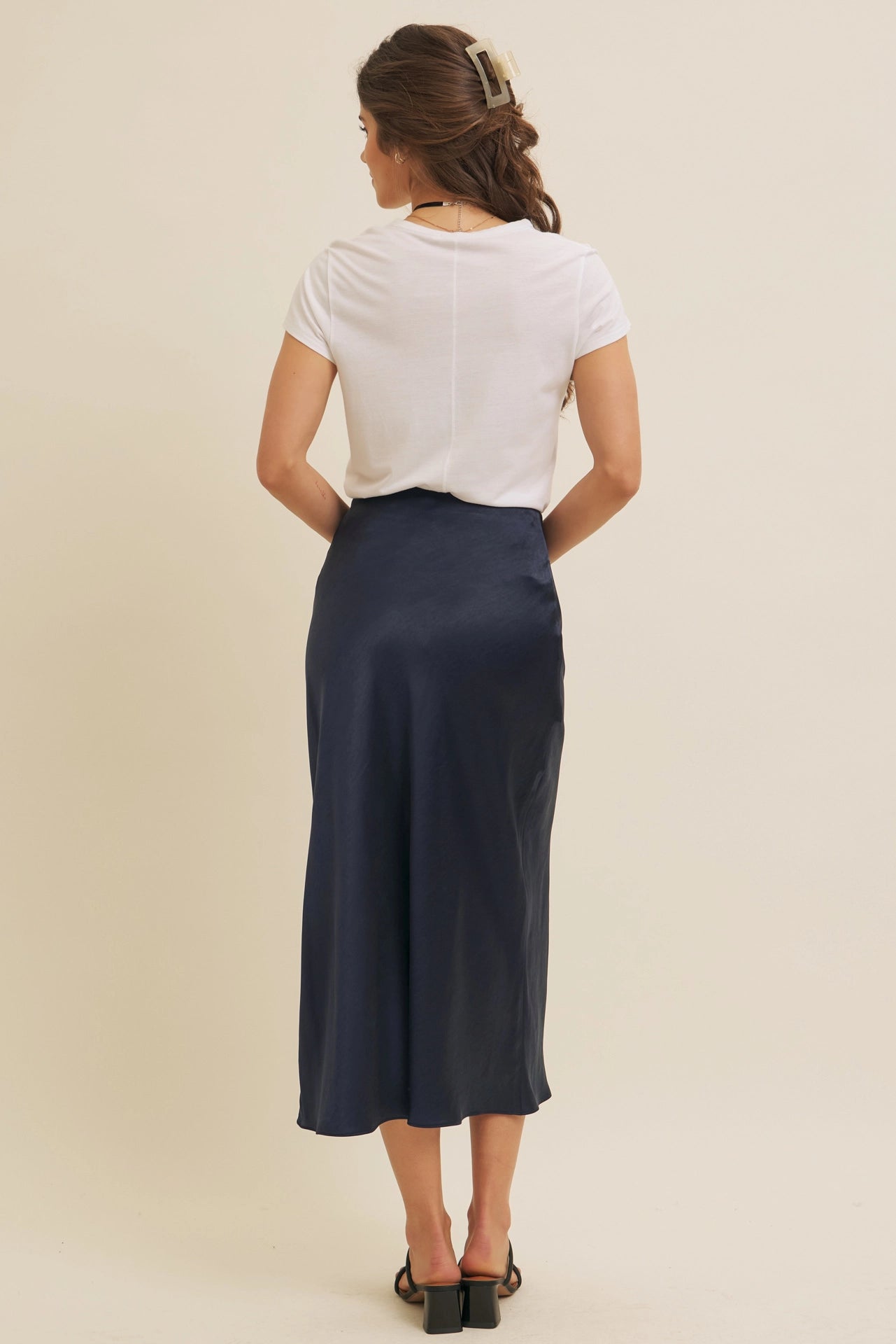 Taylor Satin Maxi Skirt