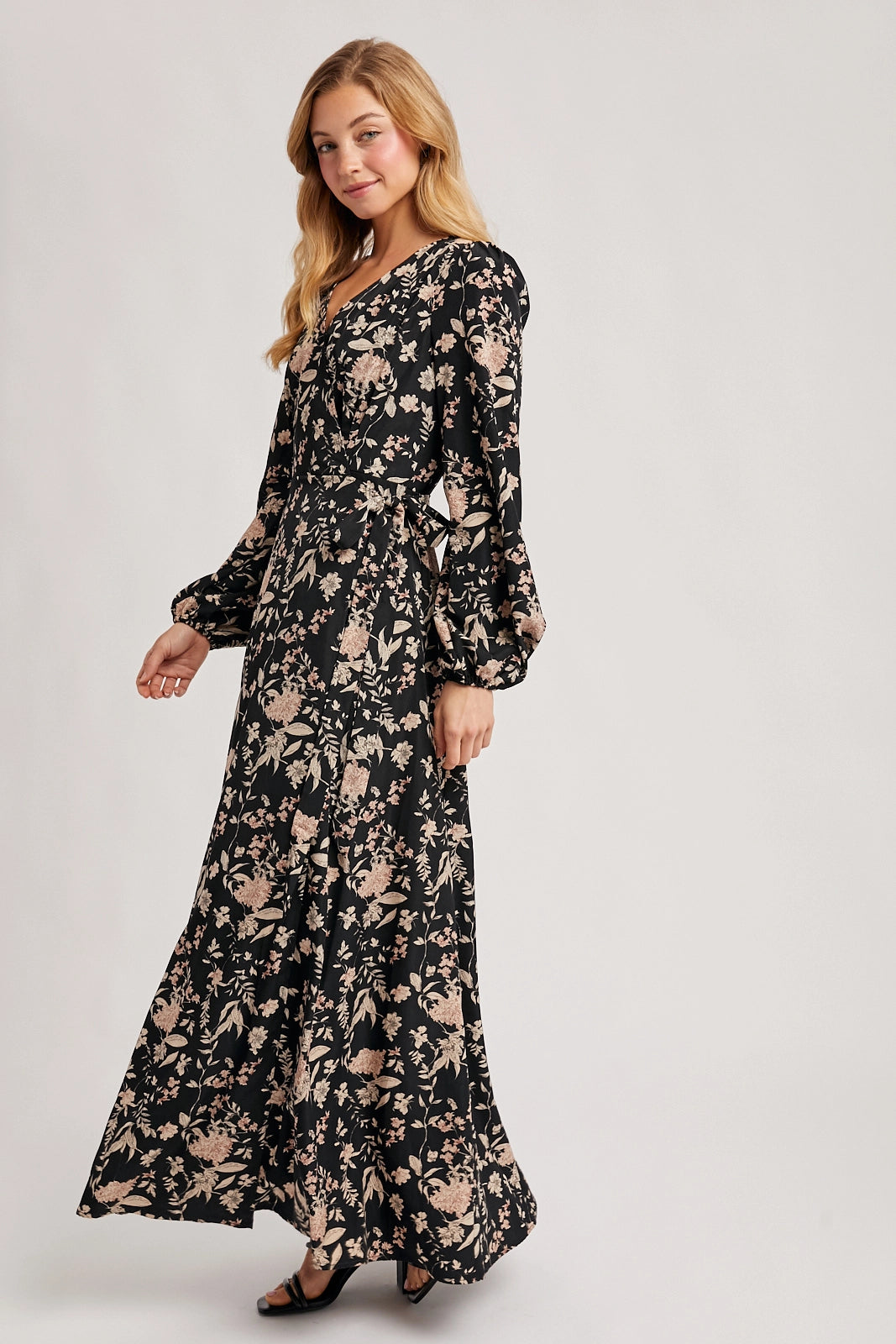 Sabrina Floral Wrap Maxi Dress