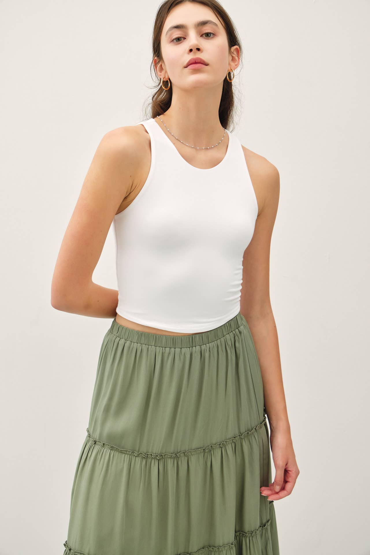 Ivy Double Lined Cropped Tank
