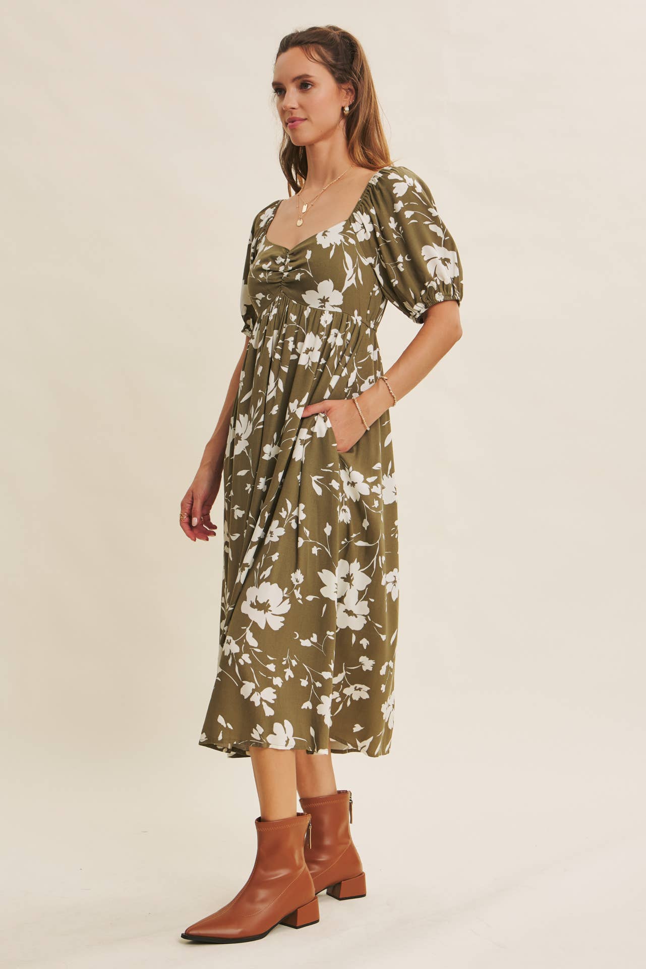 Naomi Floral Midi Dress