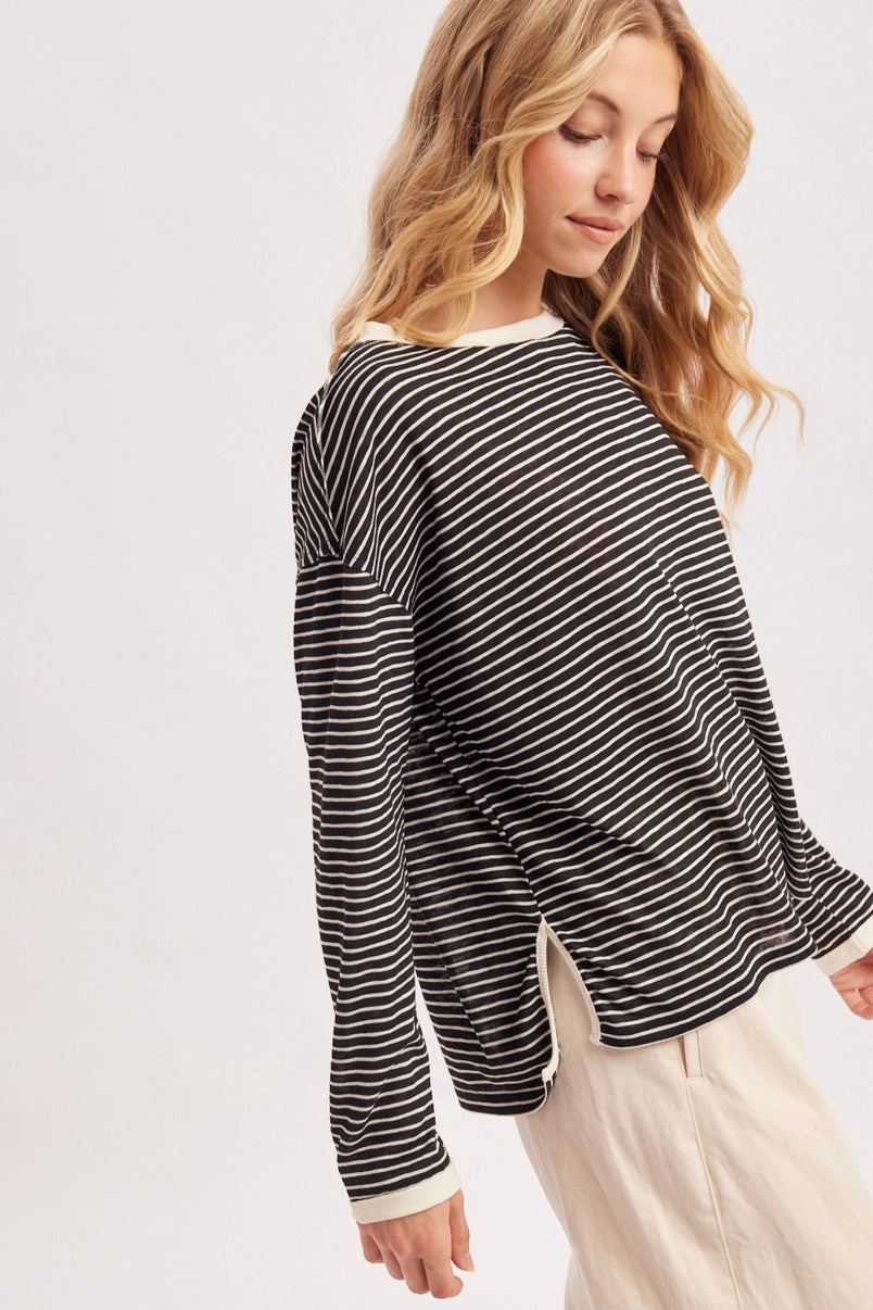 Skye Striped Long Sleeve Top