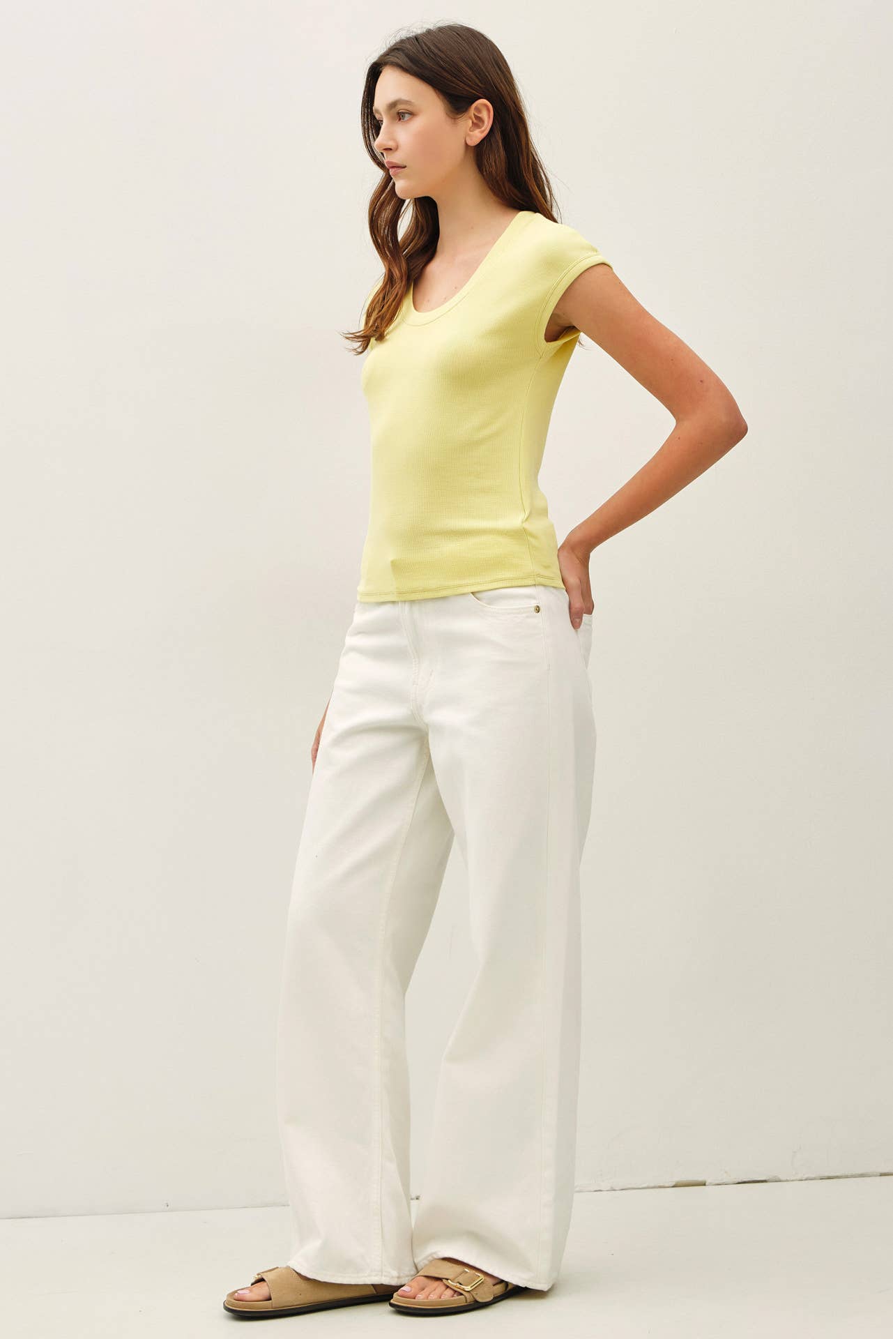Daisy Cap Sleeve Modal Tee