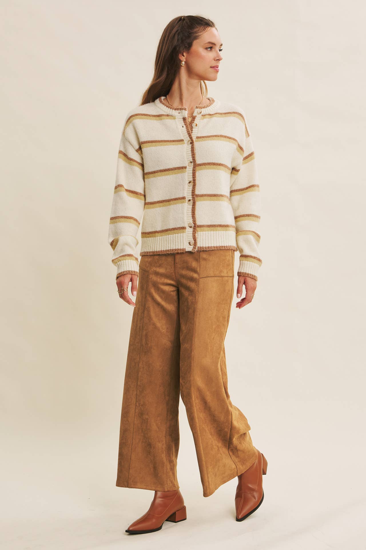 Raina Striped Cardigan