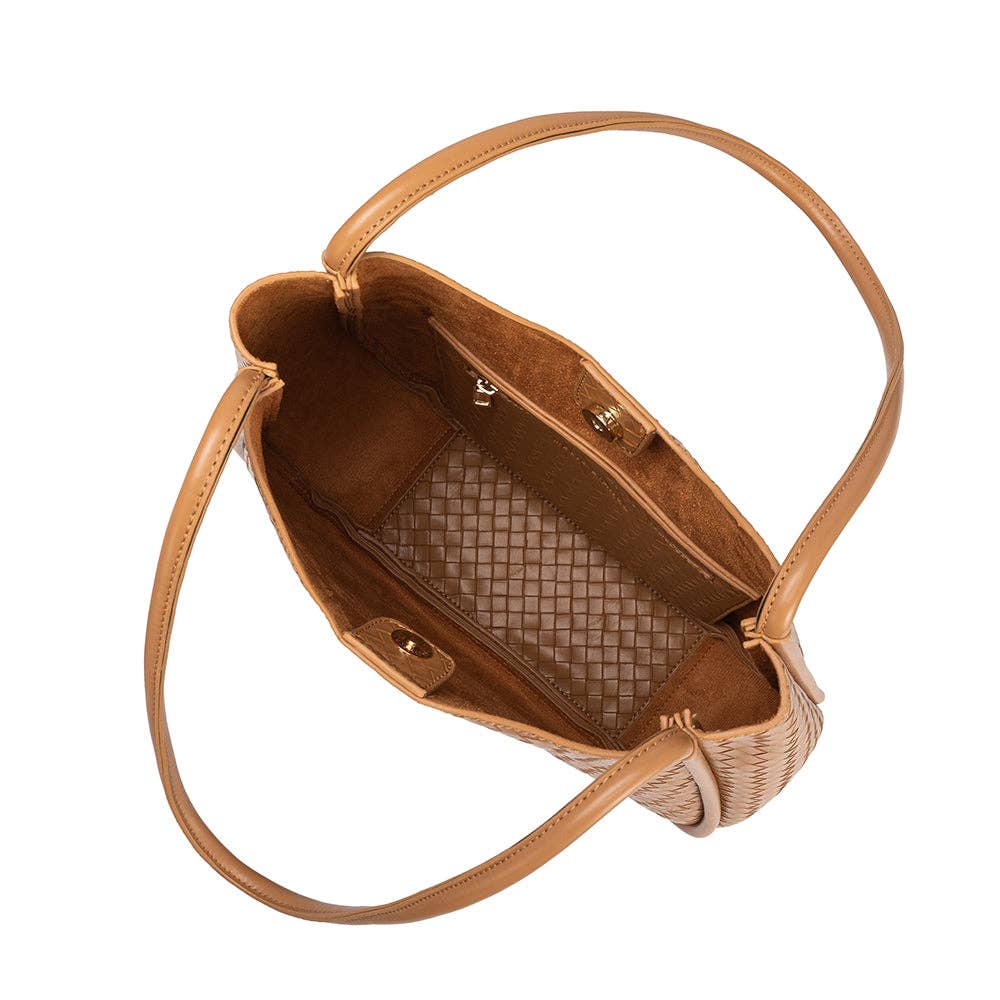 Mischa Tan Medium Recycled Vegan Tote Bag