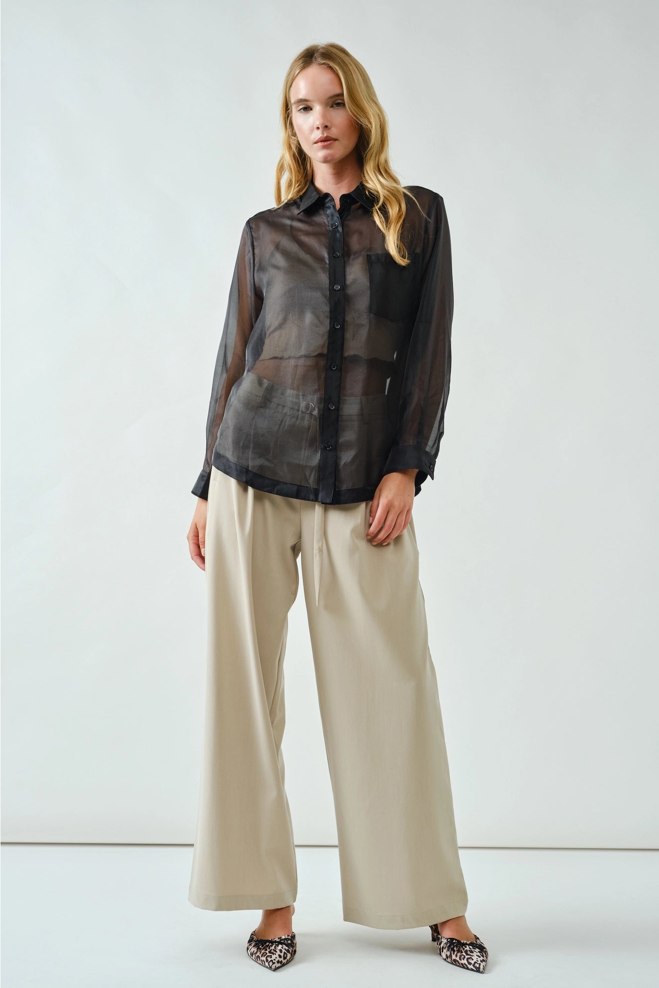 Sloan Wide Leg Denim Trouser