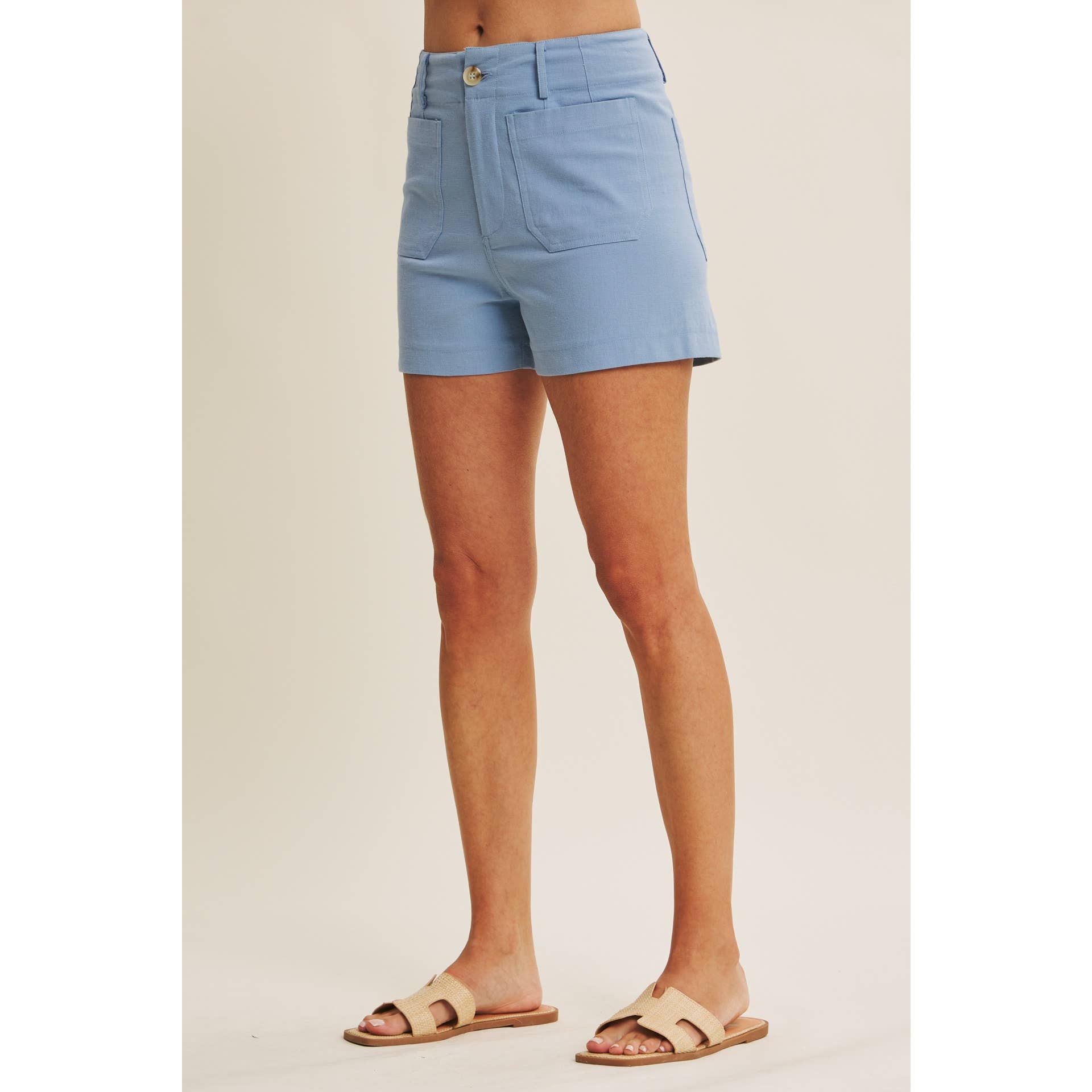 Katie Cotton Linen Shorts