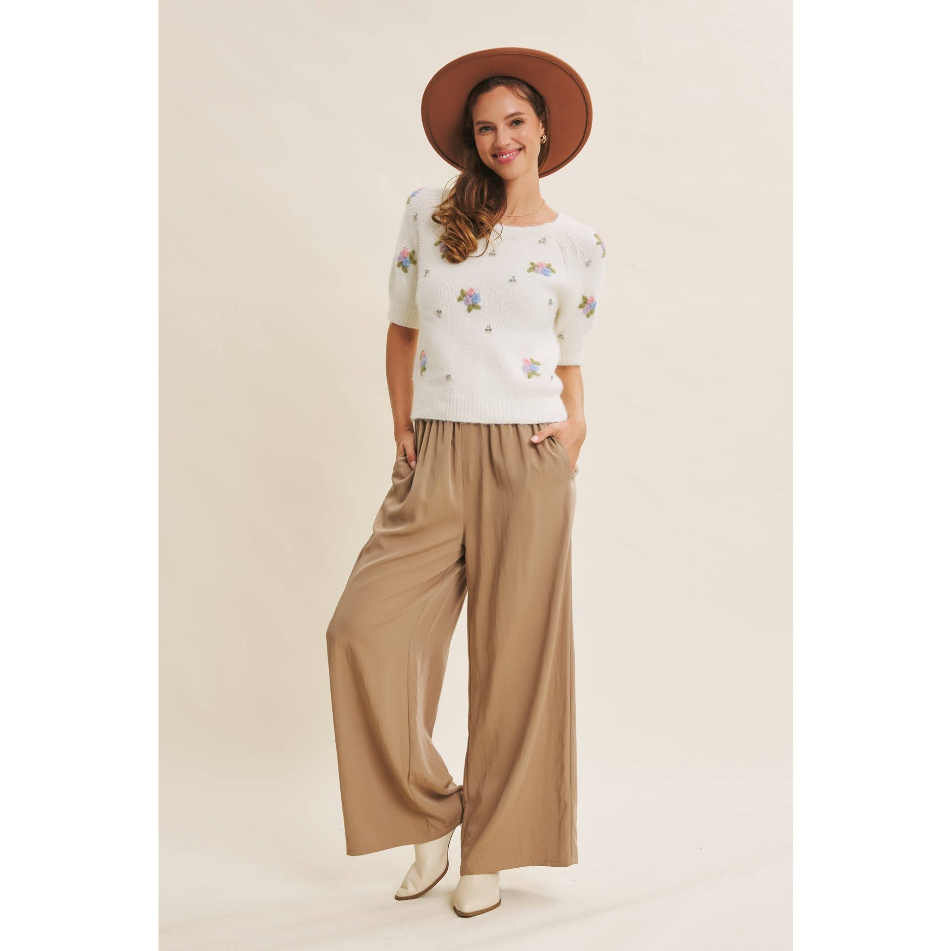 Evelyn Wide Leg Pant