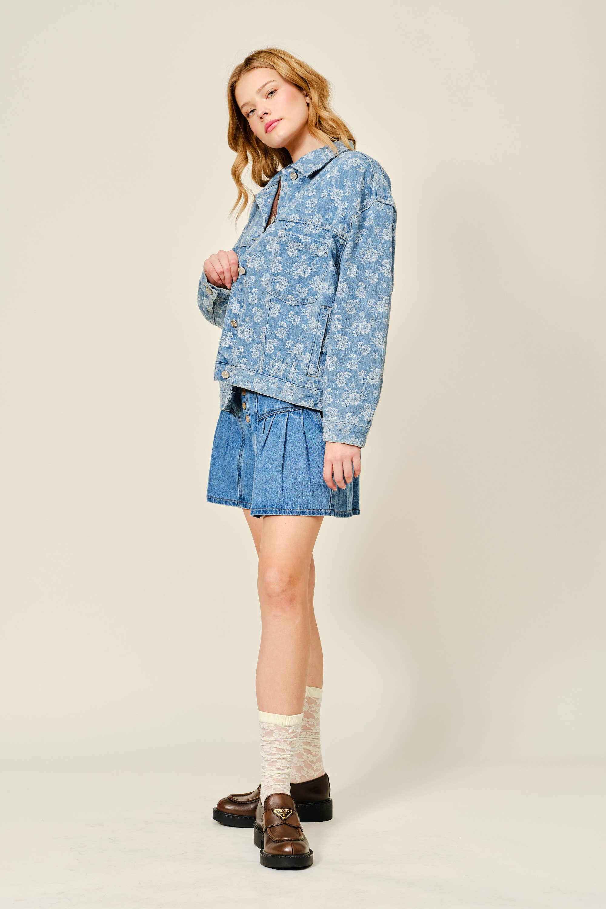 Lily Floral Denim Jacket