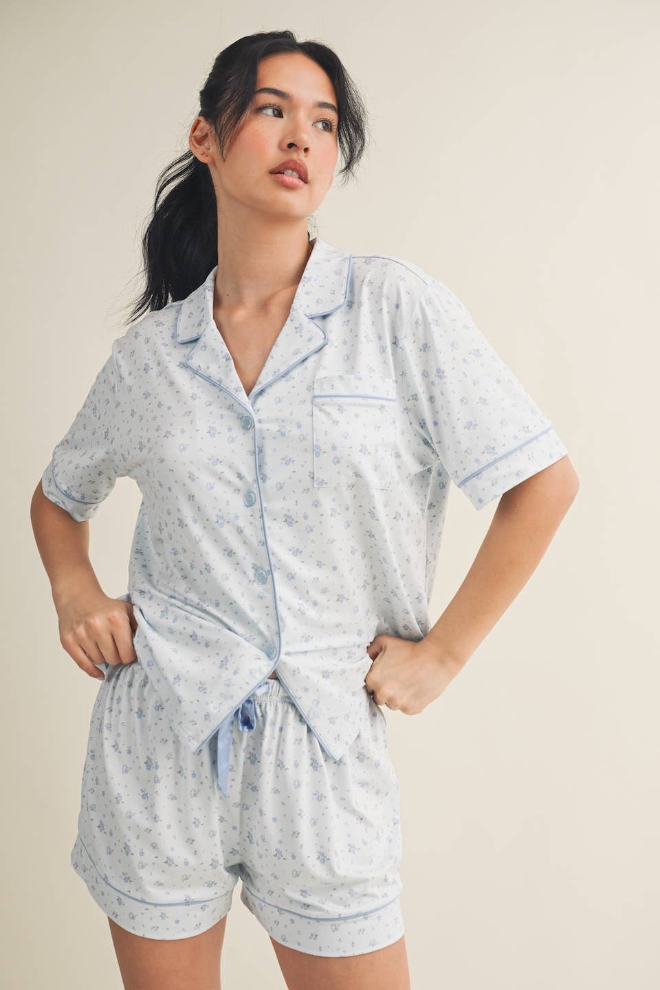 Giselle Floral Pajama Shirt