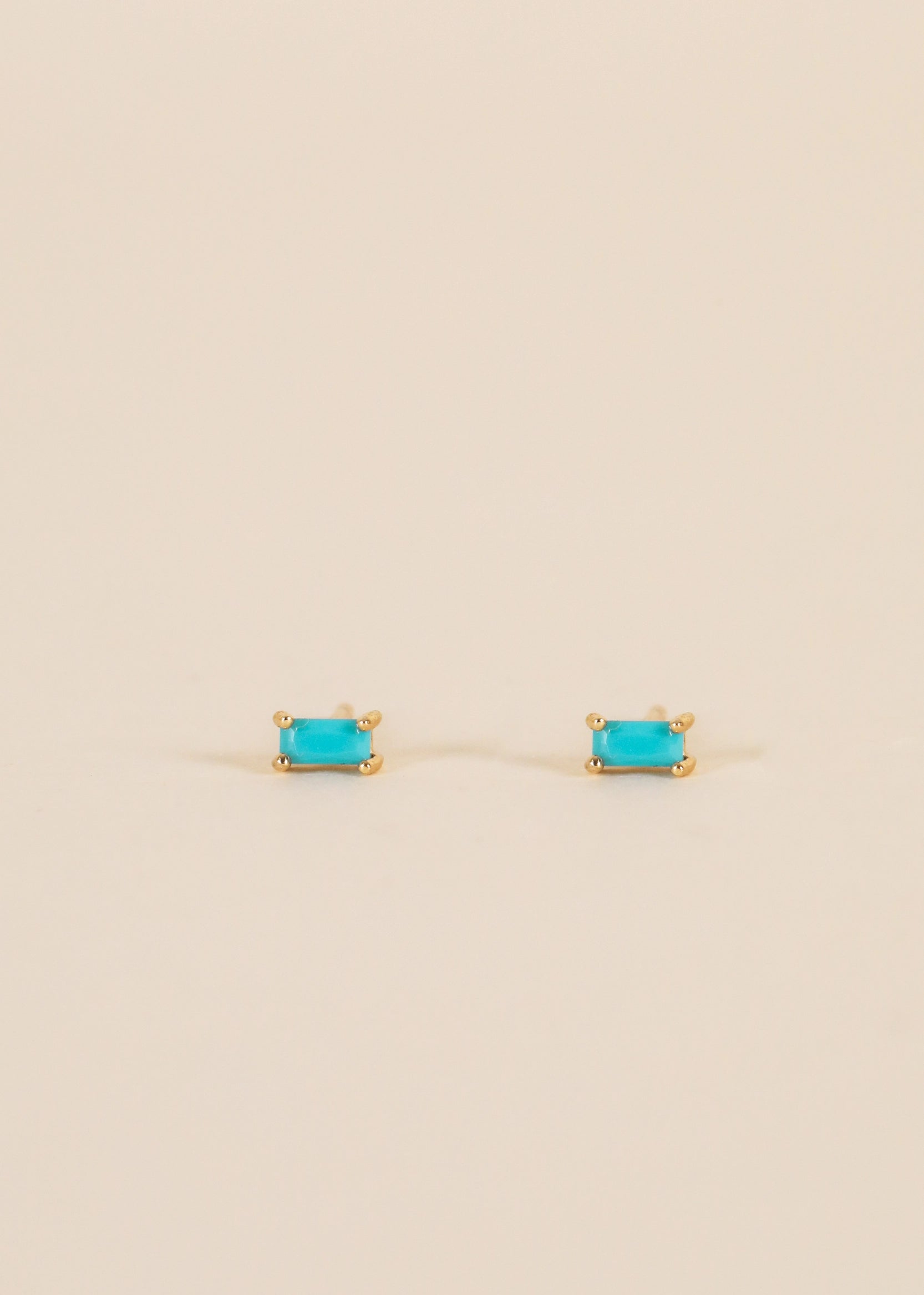 Baguette Gold Earrings