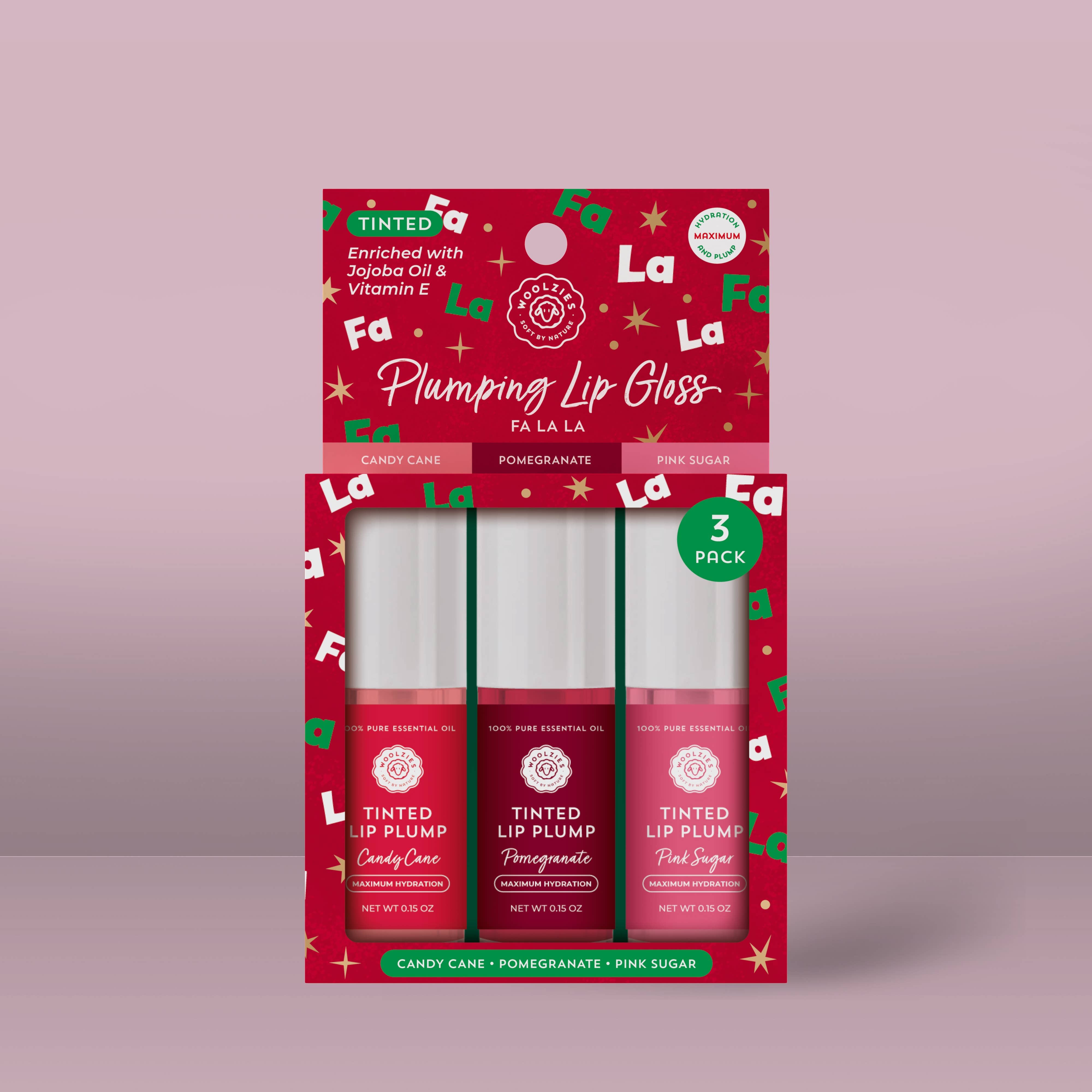 Plumping Lip Gloss Trio – Holiday Fa La La