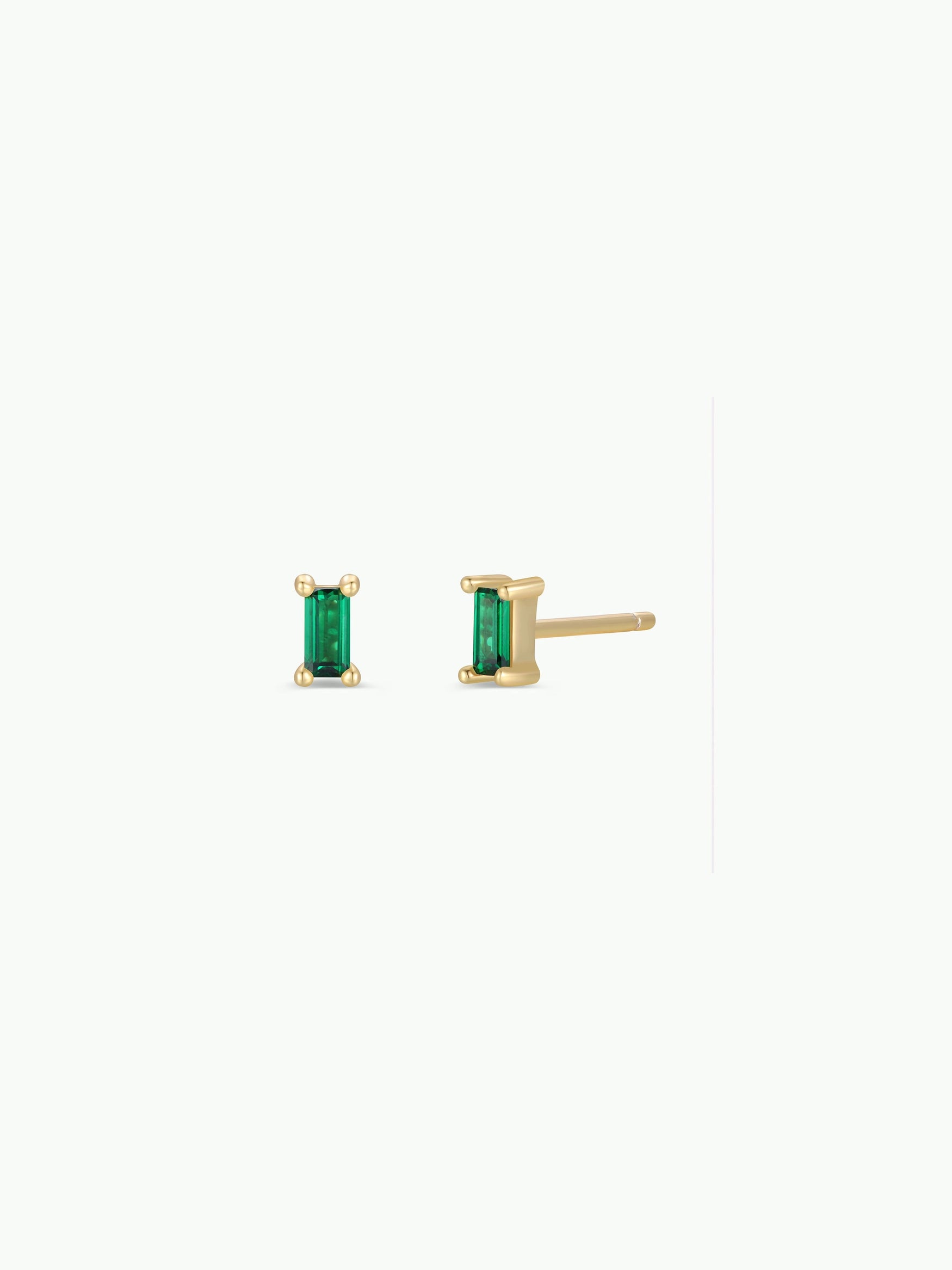 Baguette Gold Earrings