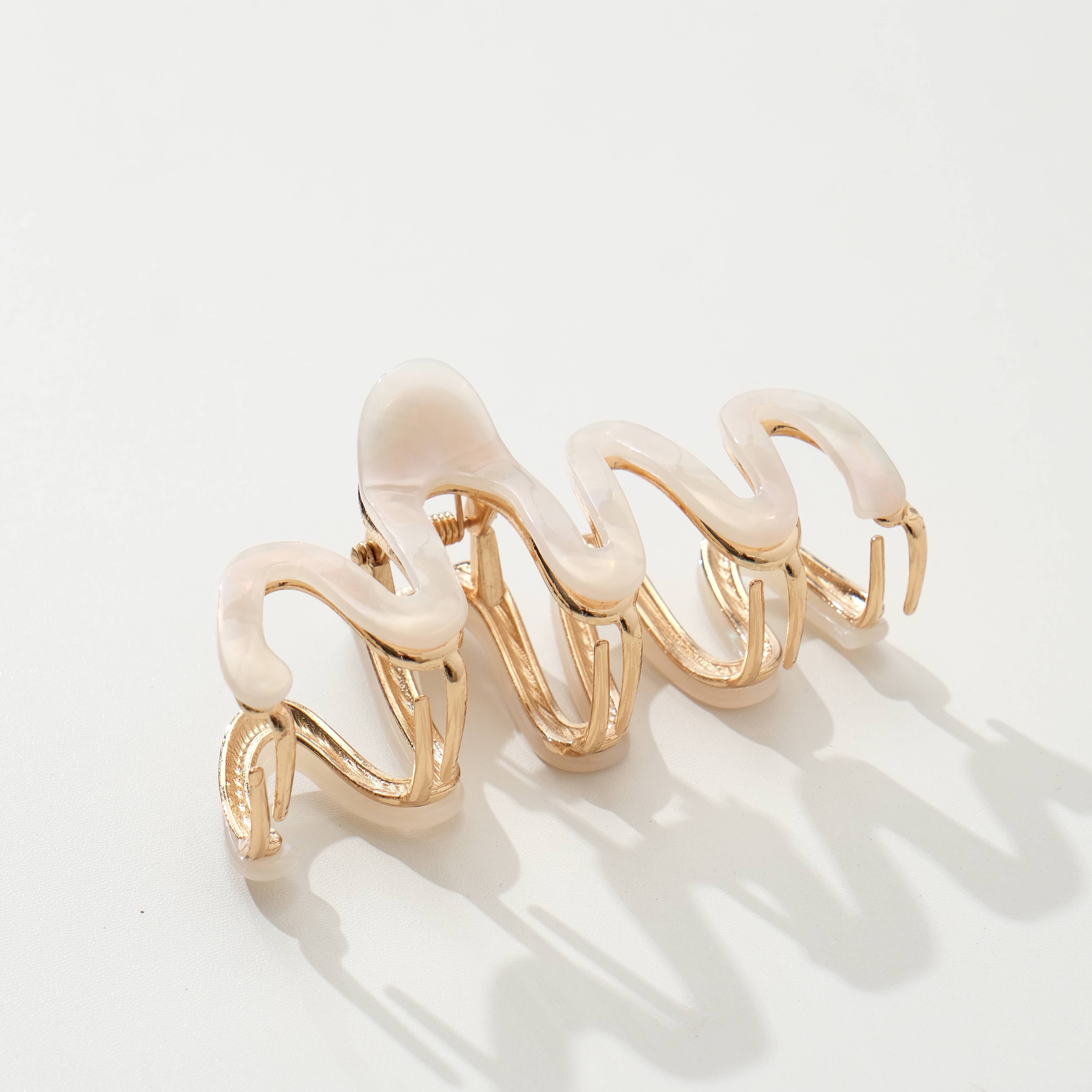 Willow Large Squiggle Metal Claw Clip