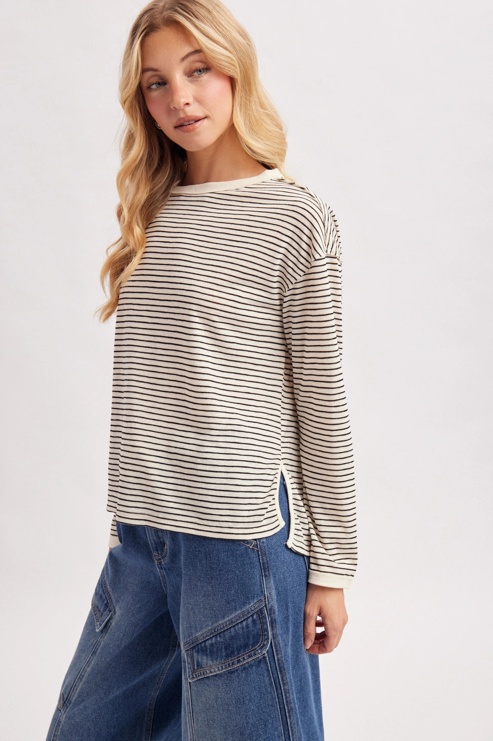 Skye Striped Long Sleeve Top