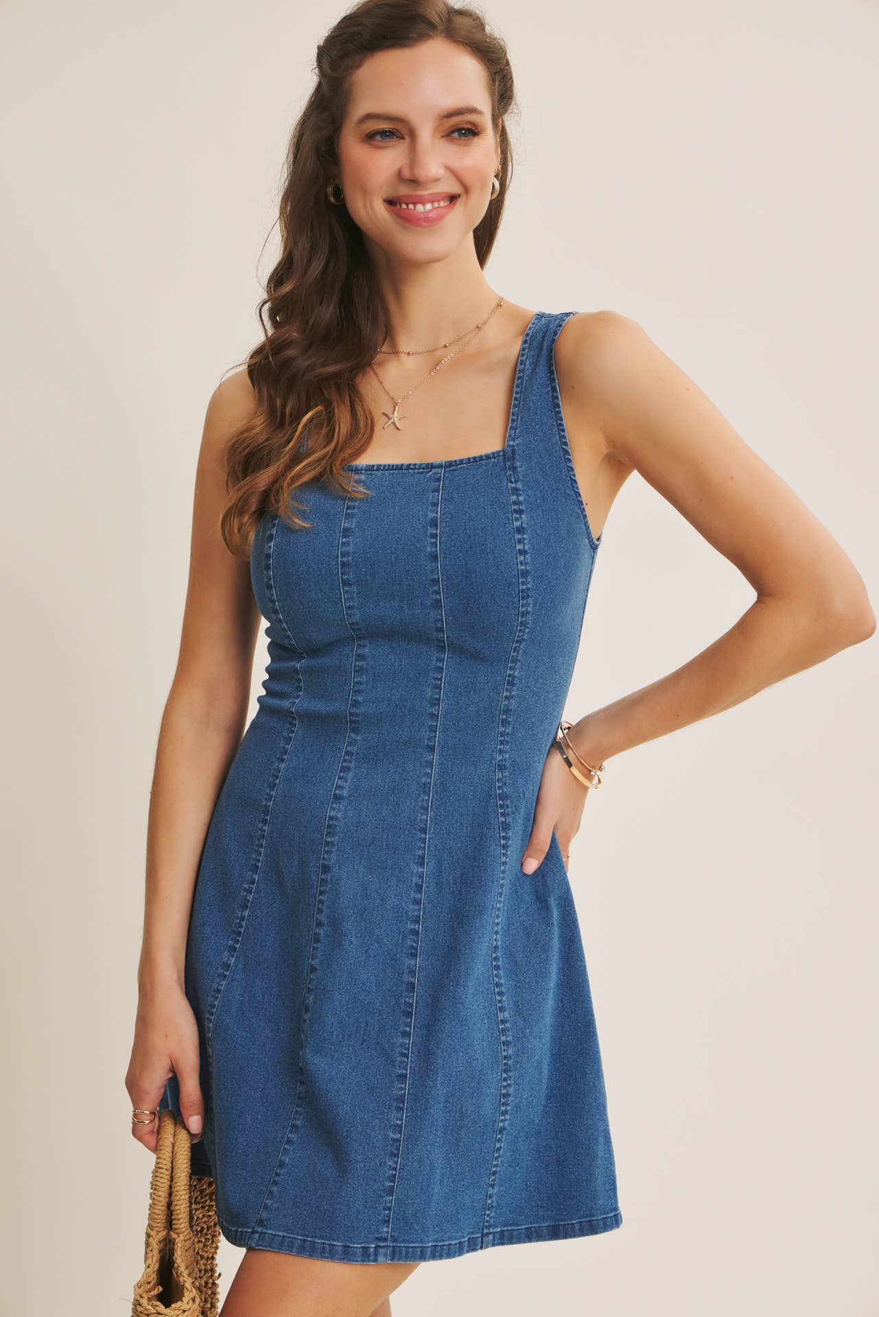 Clara Denim Mini Dress