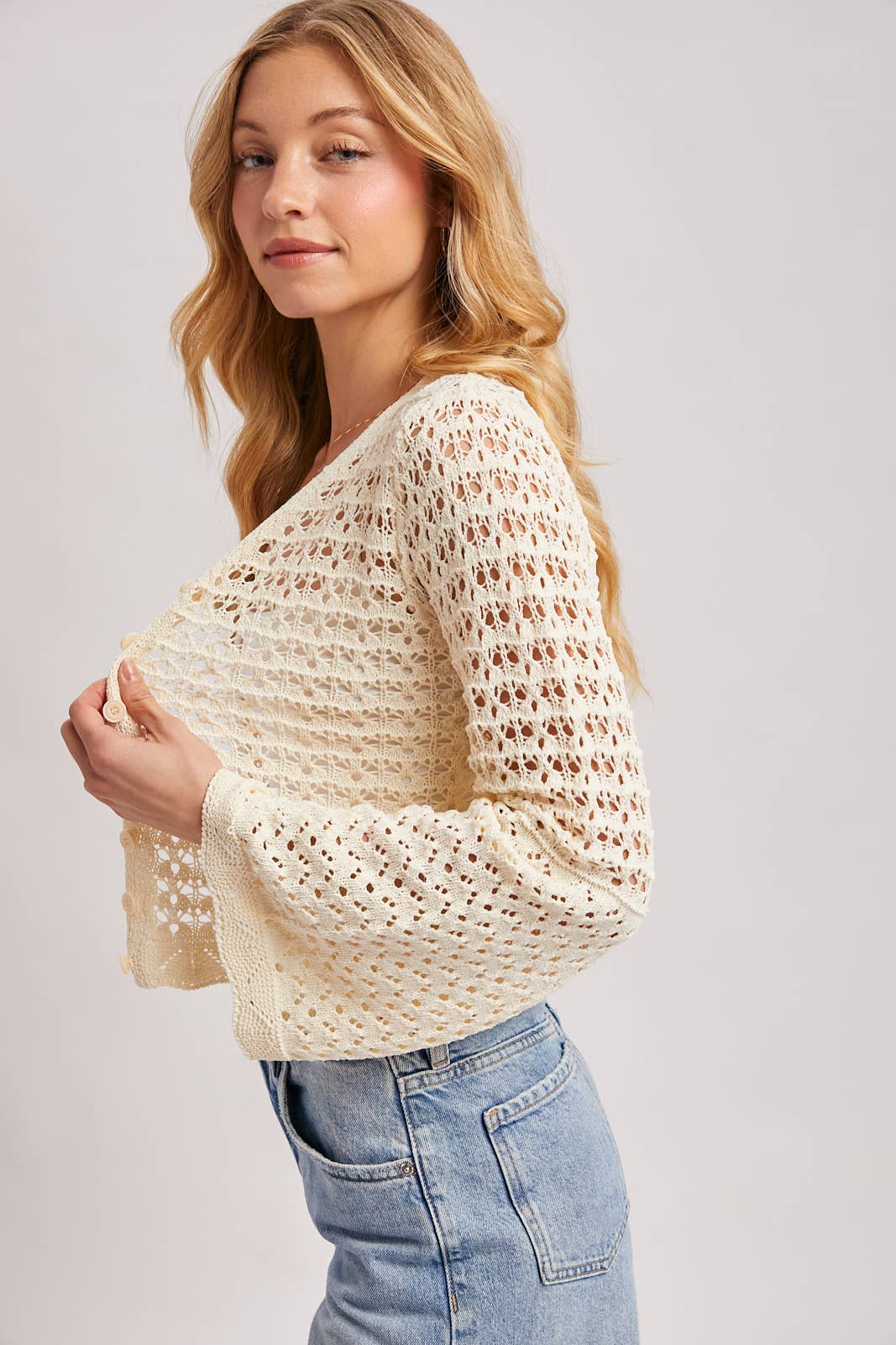 Louise Crochet Cardigan
