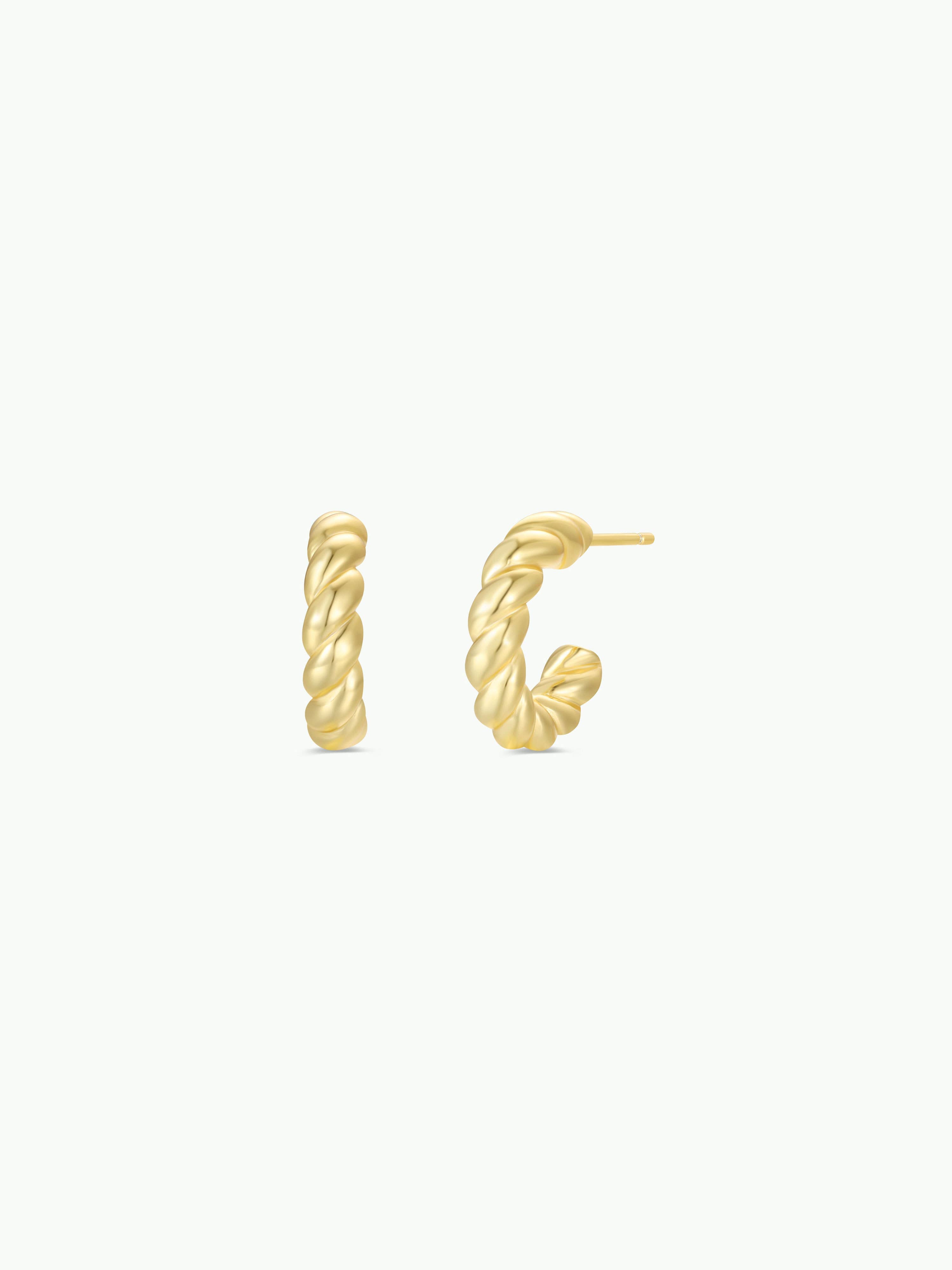 Twisted Hoop Earrings
