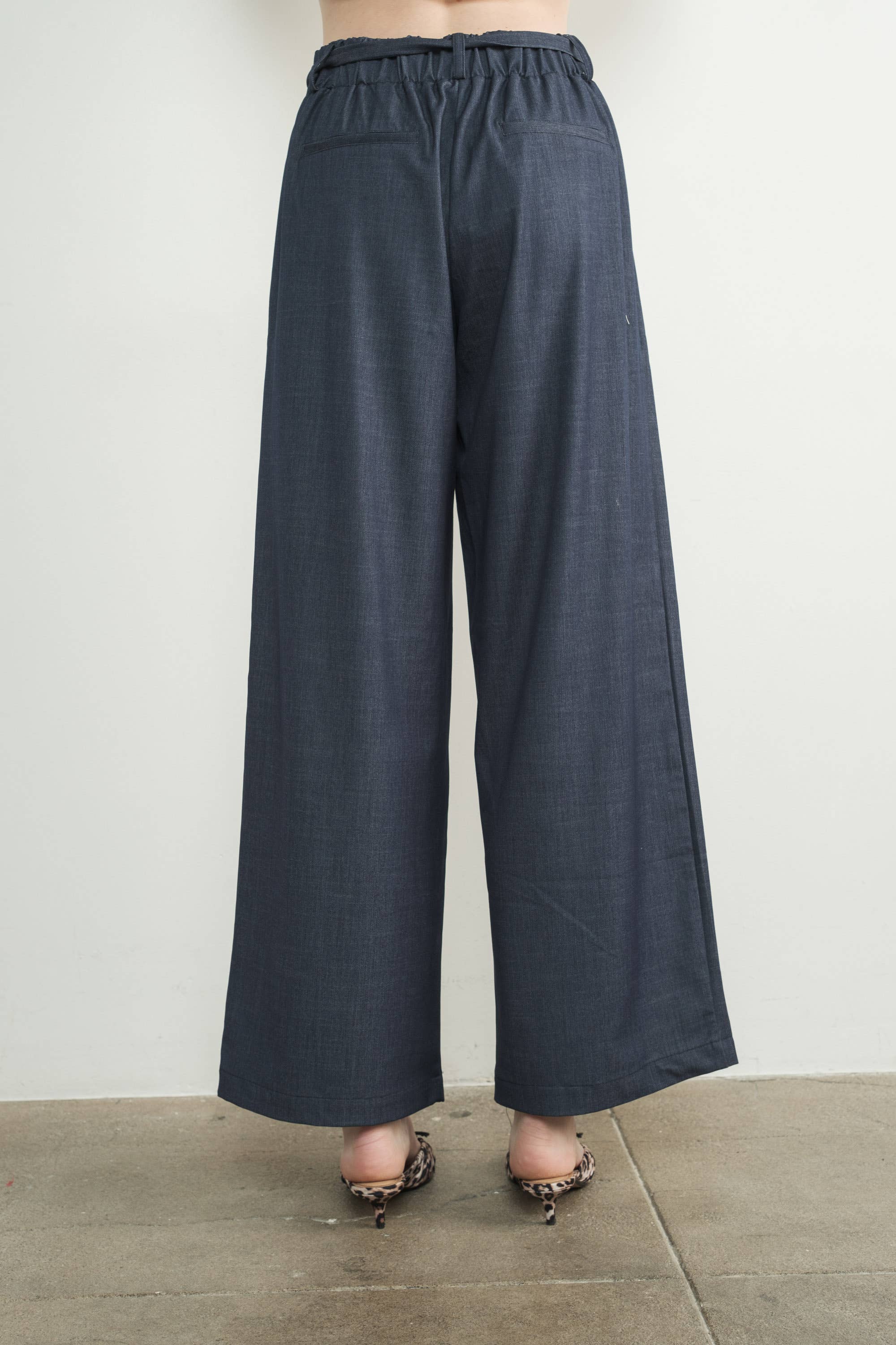 Sloan Wide Leg Denim Trouser