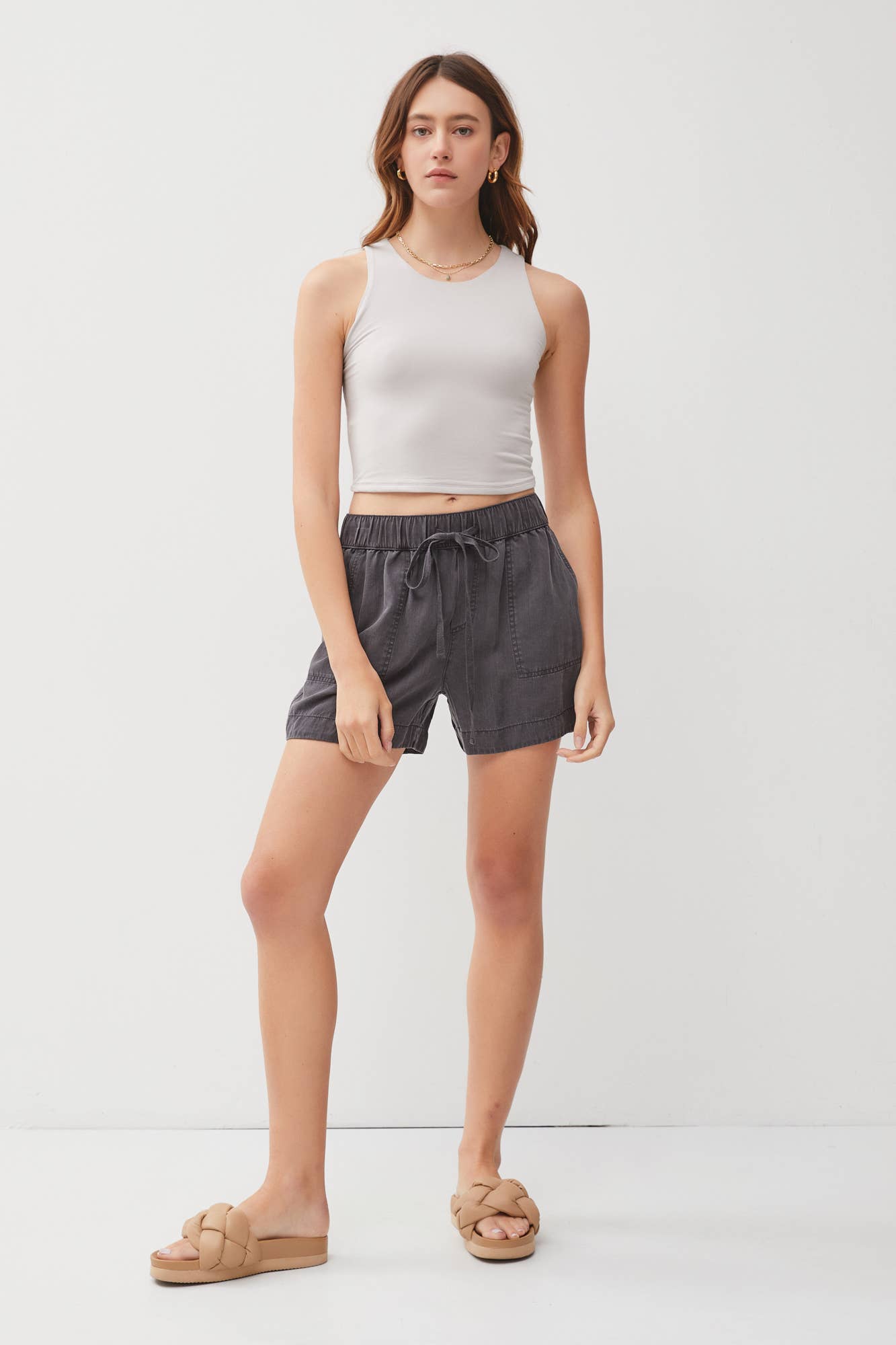 Ivy Double Lined Cropped Tank
