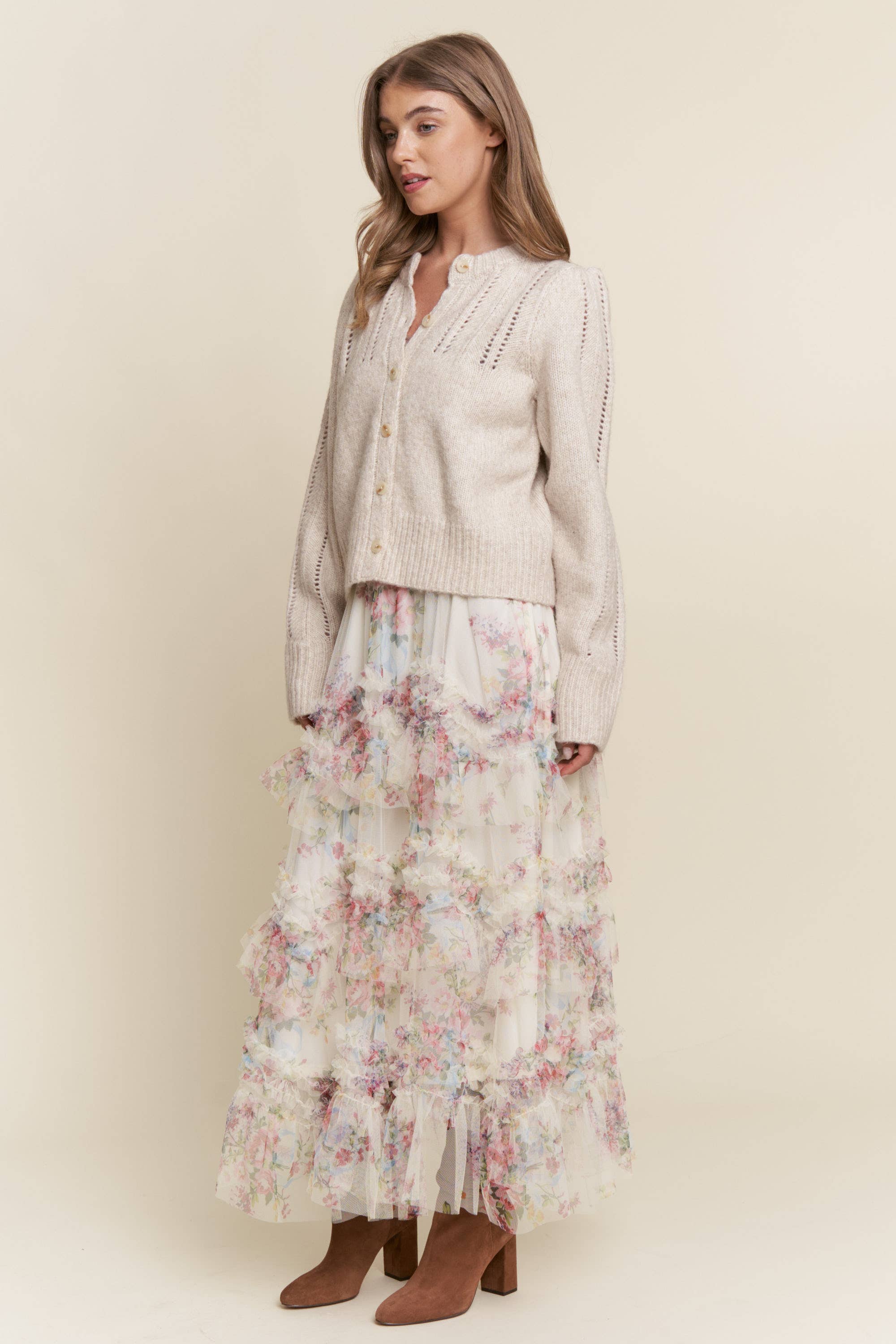 Addison Eyelet Cardigan