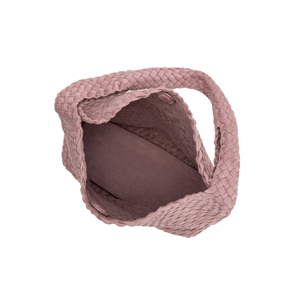 Johanna Mauve Recycled Vegan Suede Shoulder Bag