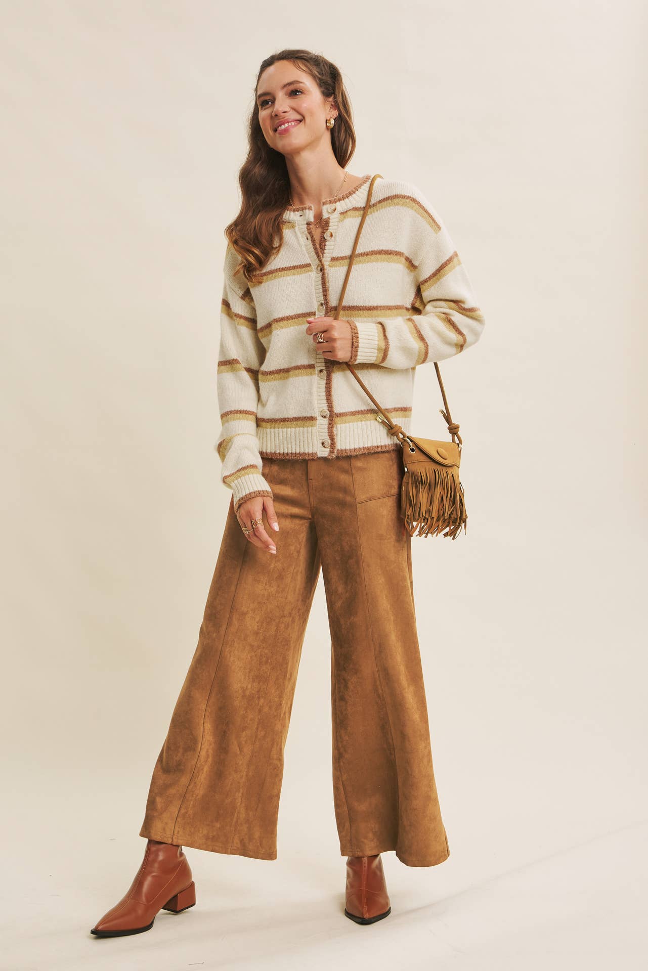 Raina Striped Cardigan